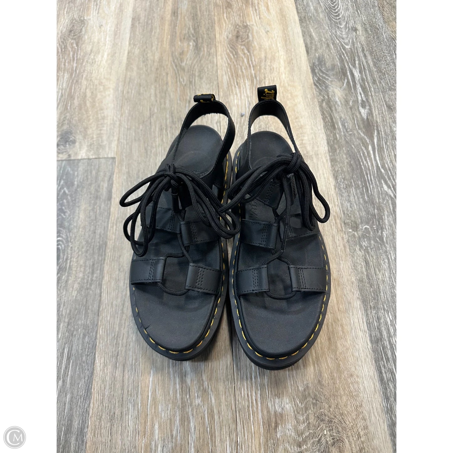 Sandals Flats By Dr Martens In Black, Size: 9