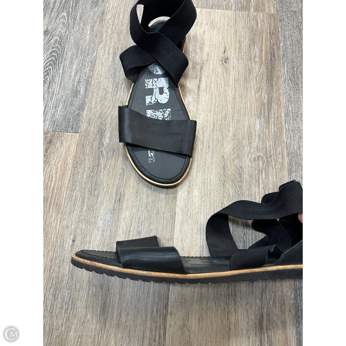 Sandals Flats By Sorel In Black, Size: 11