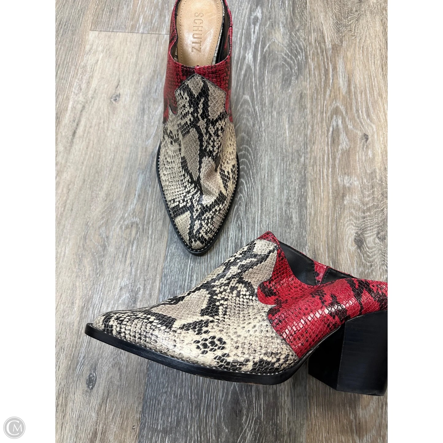 Shoes Heels Block By Schutz In Red, Size: 11