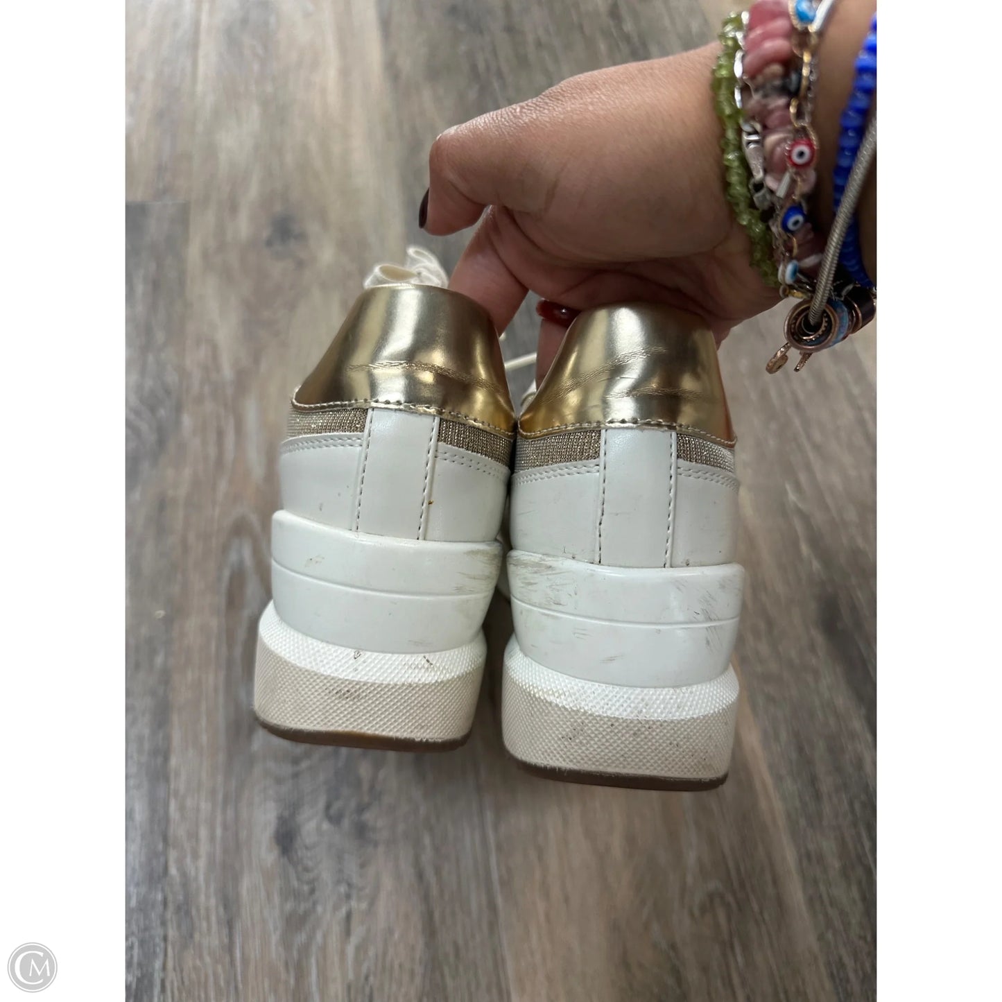Shoes Designer By Michael Kors In White, Size: 8