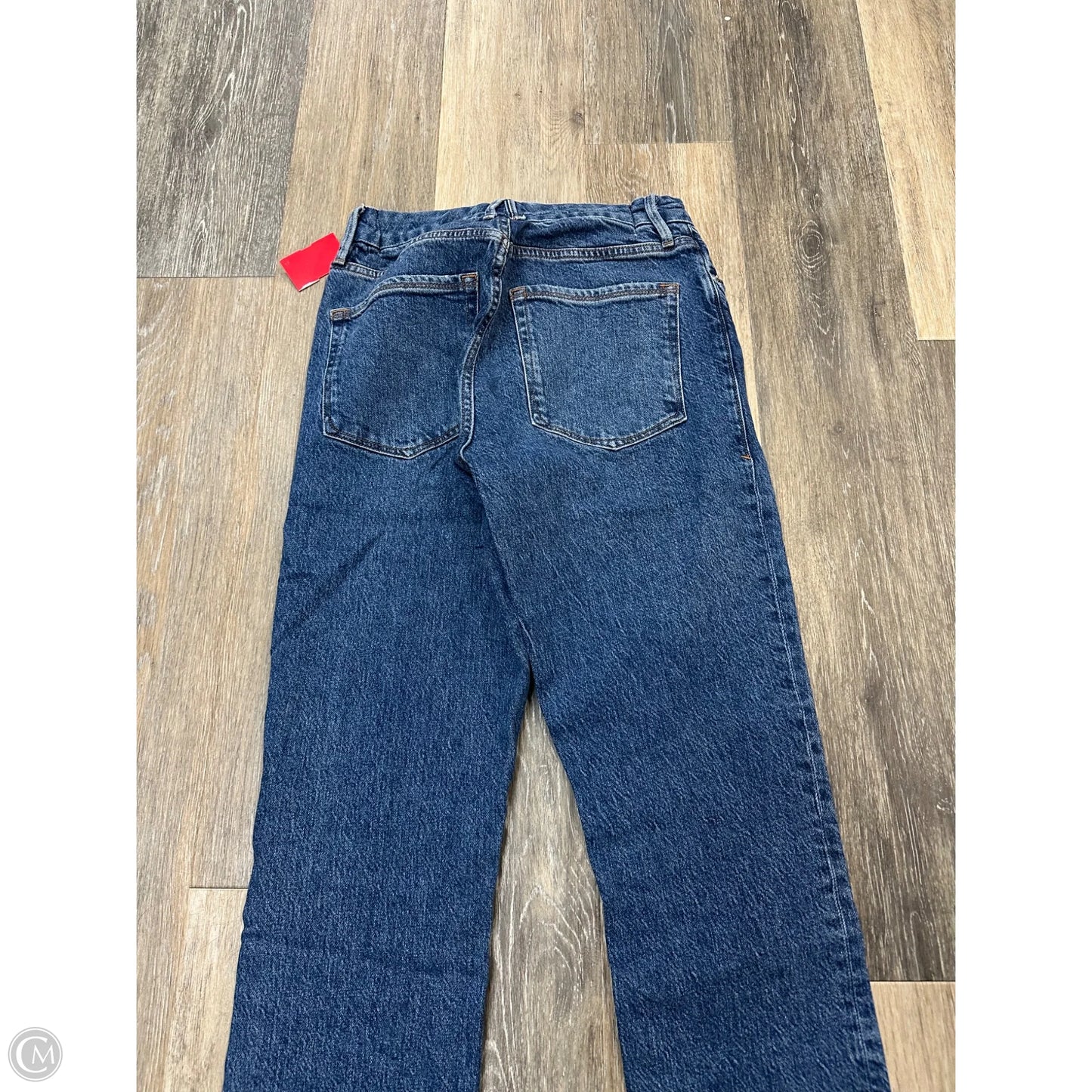 Jeans Straight By Good American In Blue Denim, Size: 6