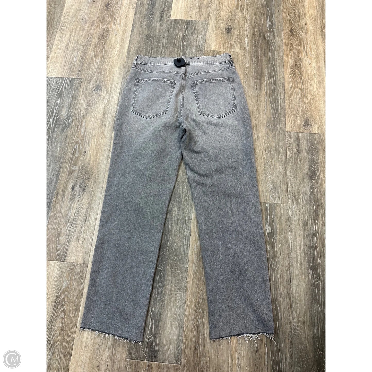 Jeans Straight By Gap In Grey Denim, Size: 6
