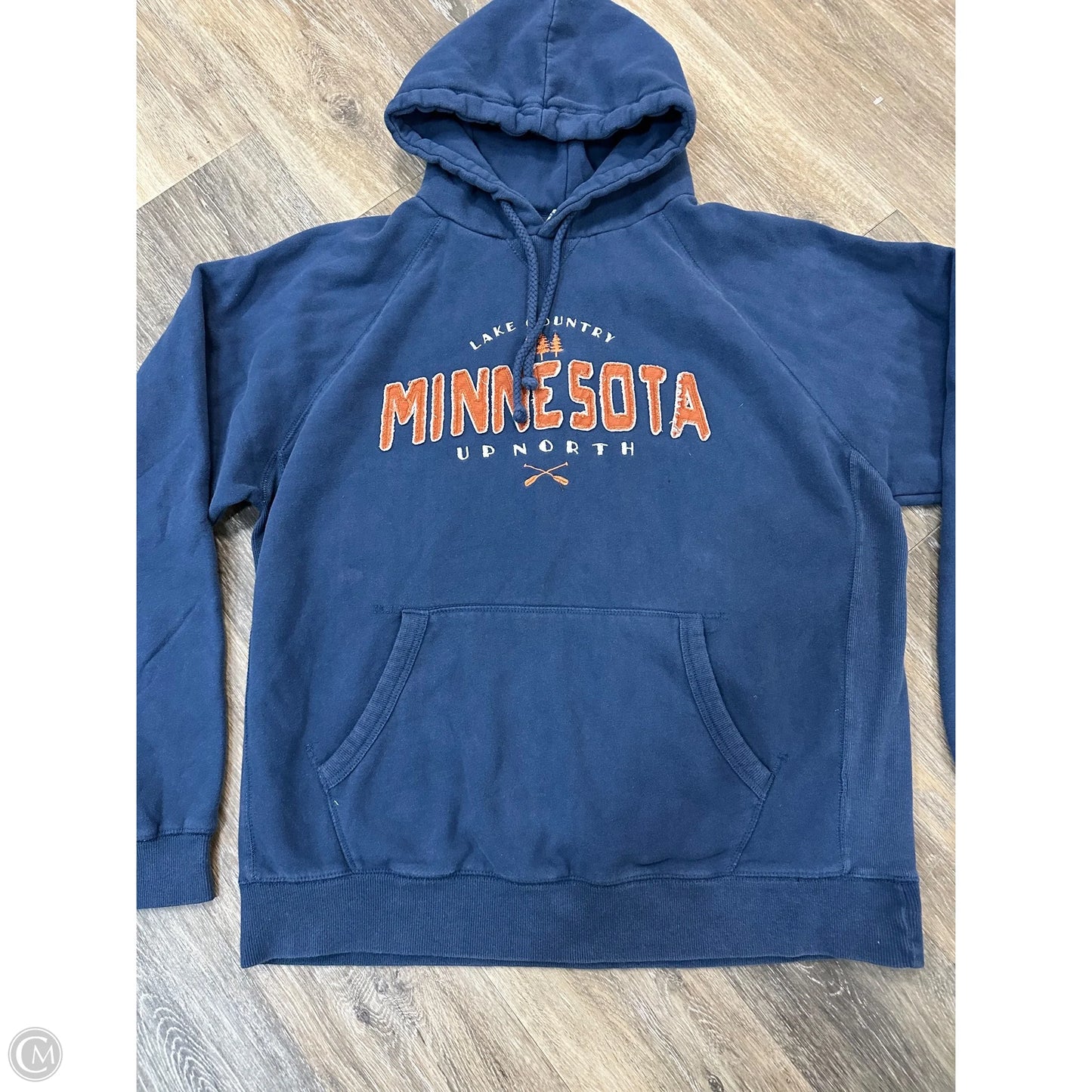 Sweatshirt Hoodie By Blue 84 In Navy, Size: Xl