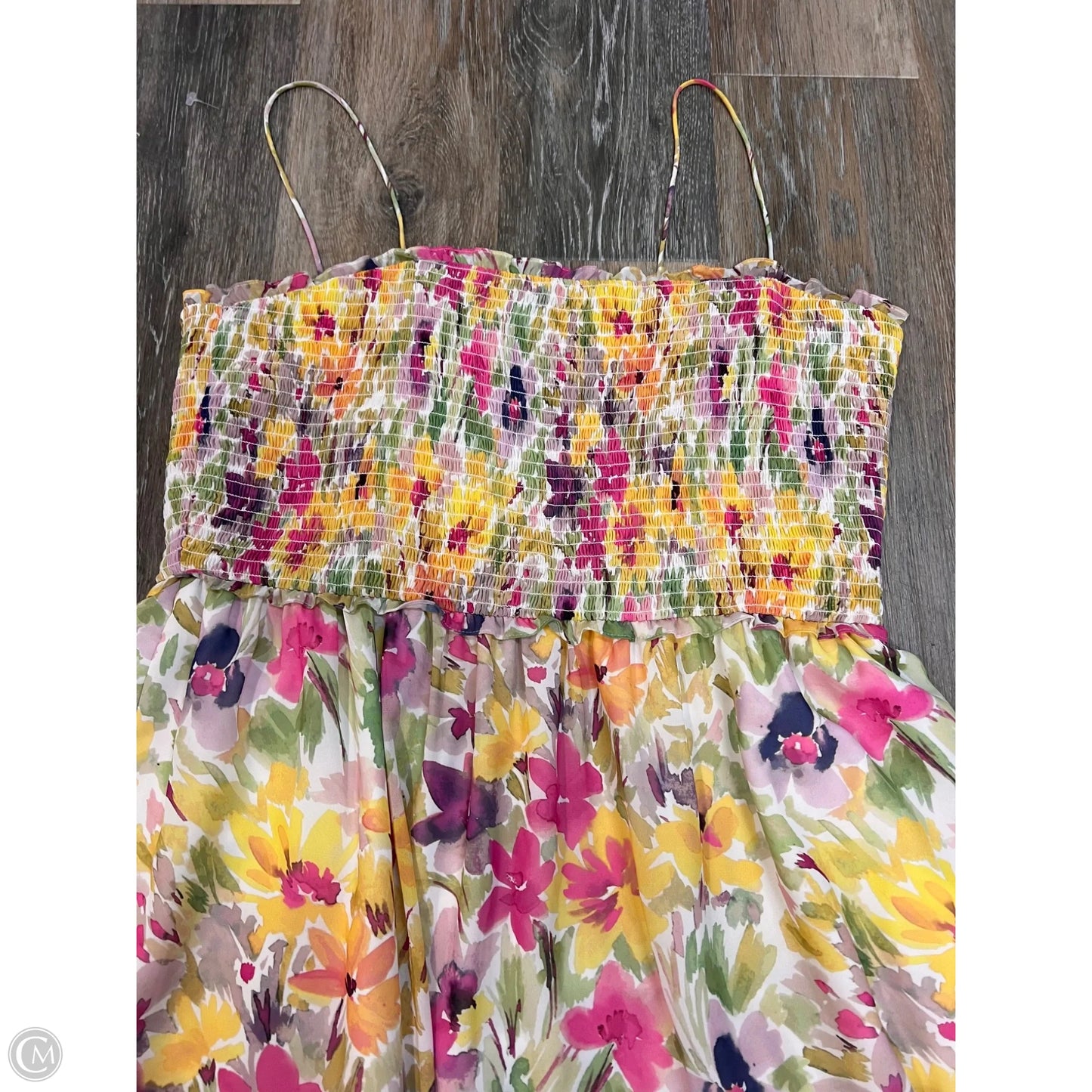 Dress Designer By Ml Monique Lhuillier In Floral Print, Size: 14