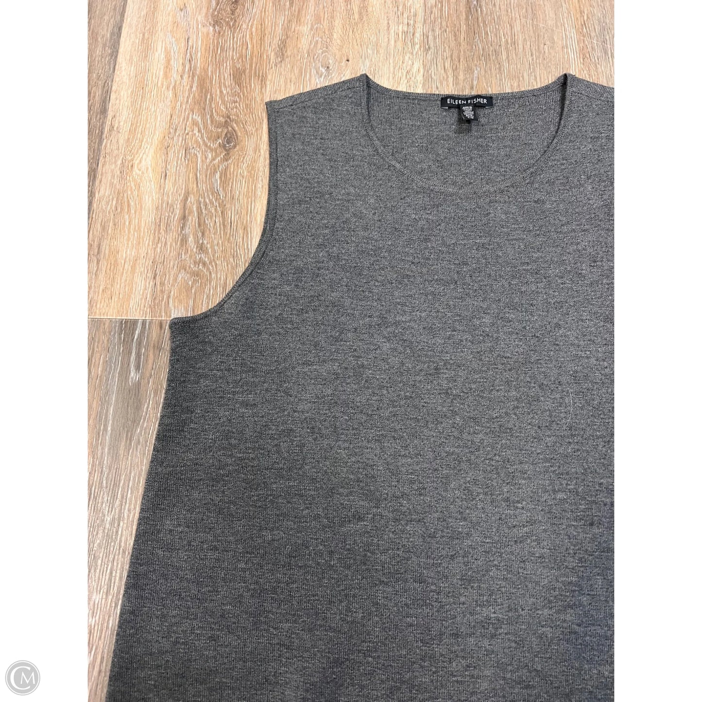Top Sleeveless Tunic By Eileen Fisher In Grey, Size: L