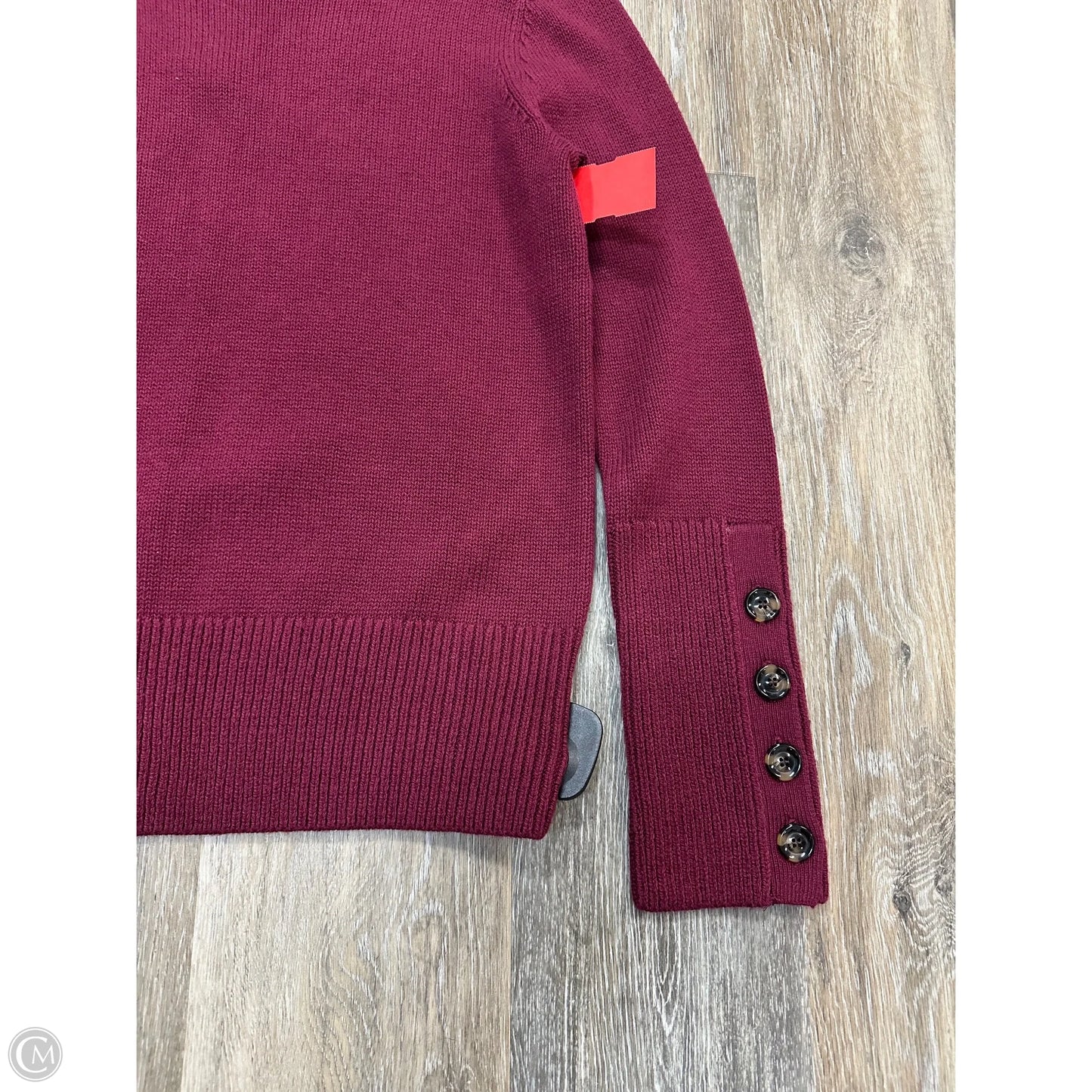 Sweater By Ann Taylor In Maroon, Size: Mp
