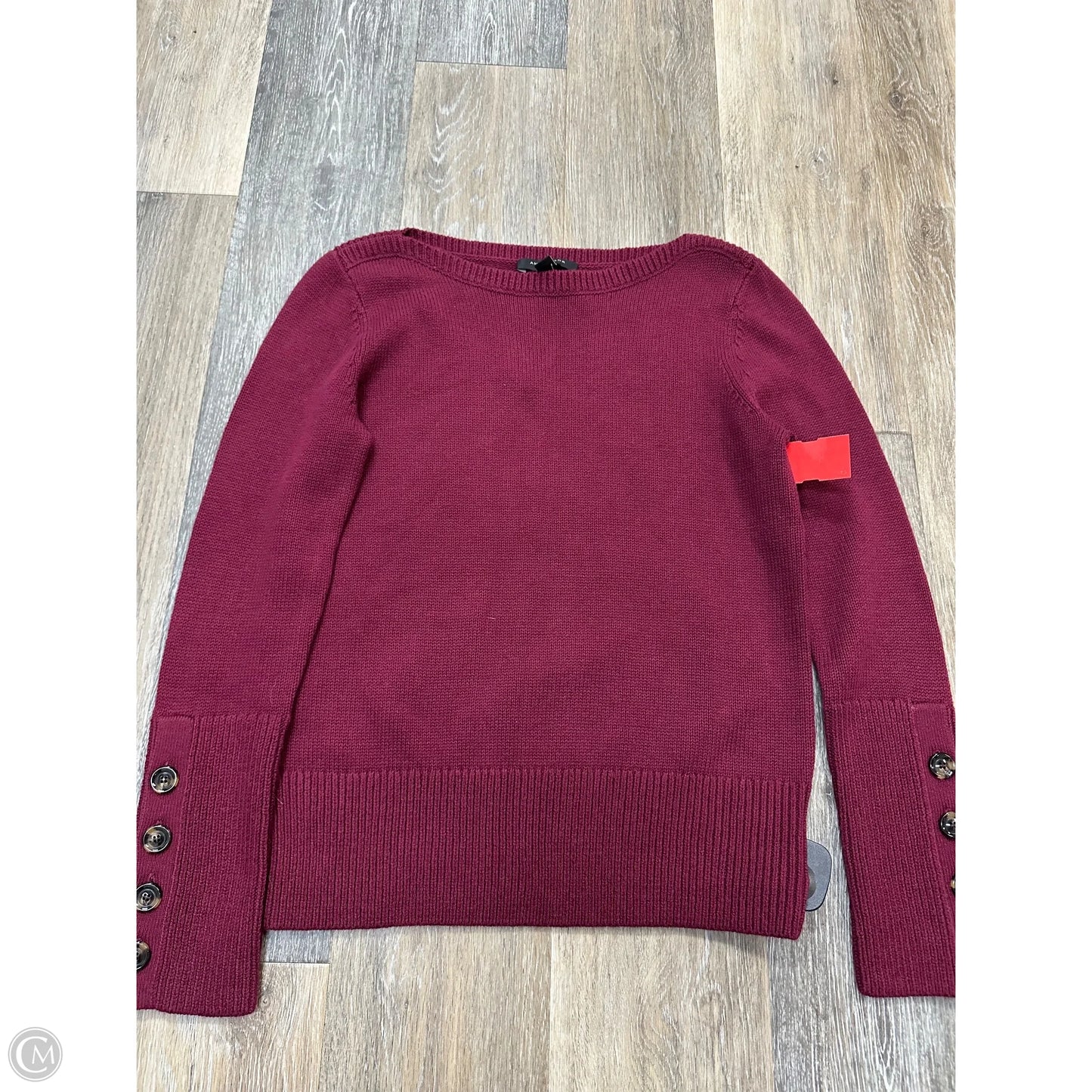 Sweater By Ann Taylor In Maroon, Size: Mp