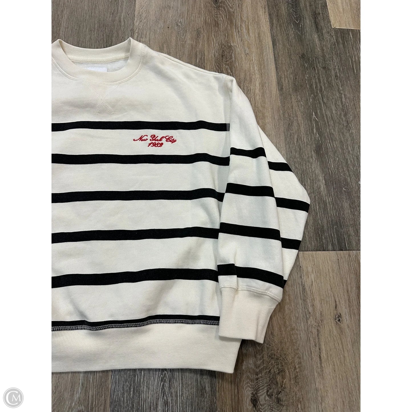Sweatshirt Crewneck By Lazy Sunday In Striped Pattern, Size: S