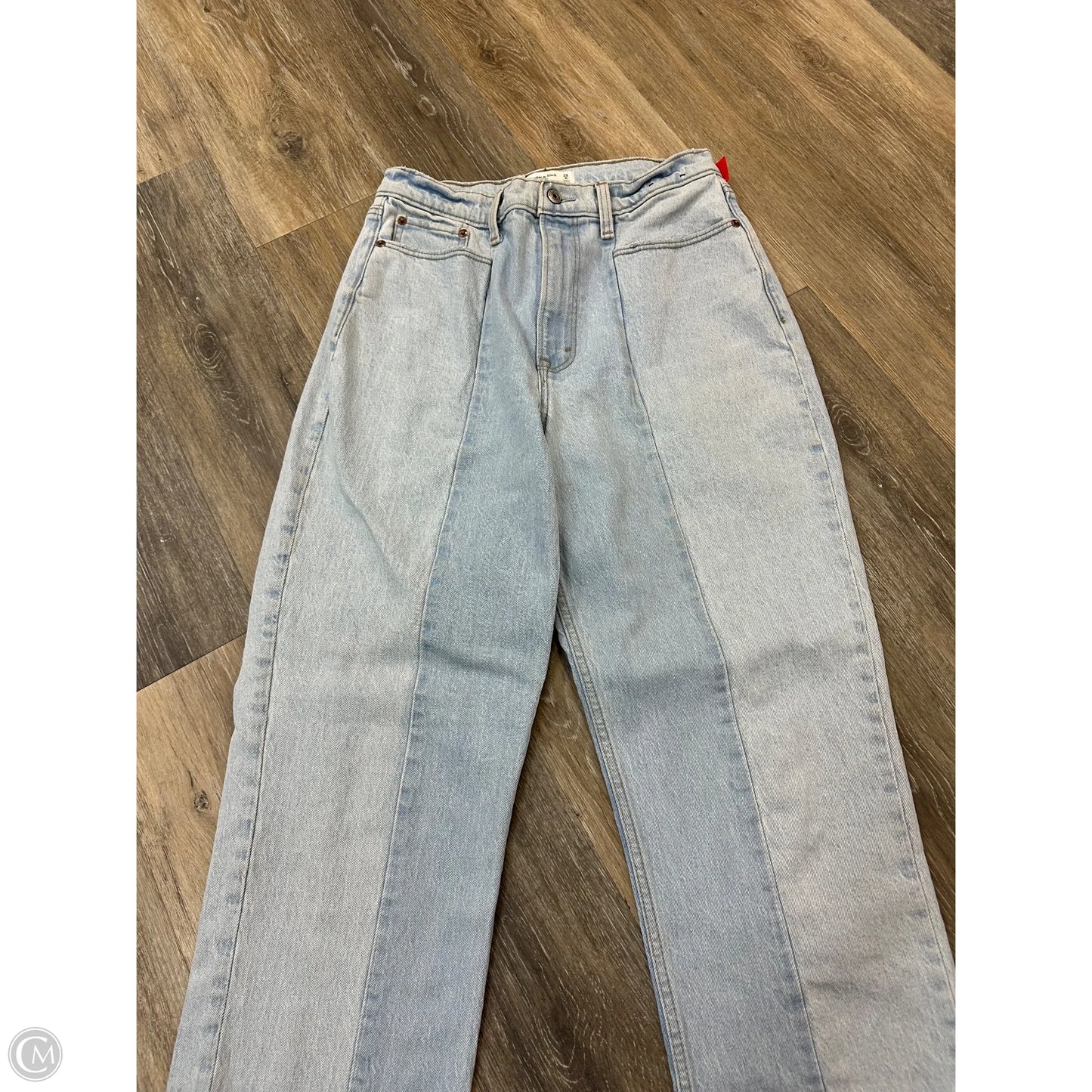 Jeans Straight By Abercrombie And Fitch In Blue Denim, Size: 6