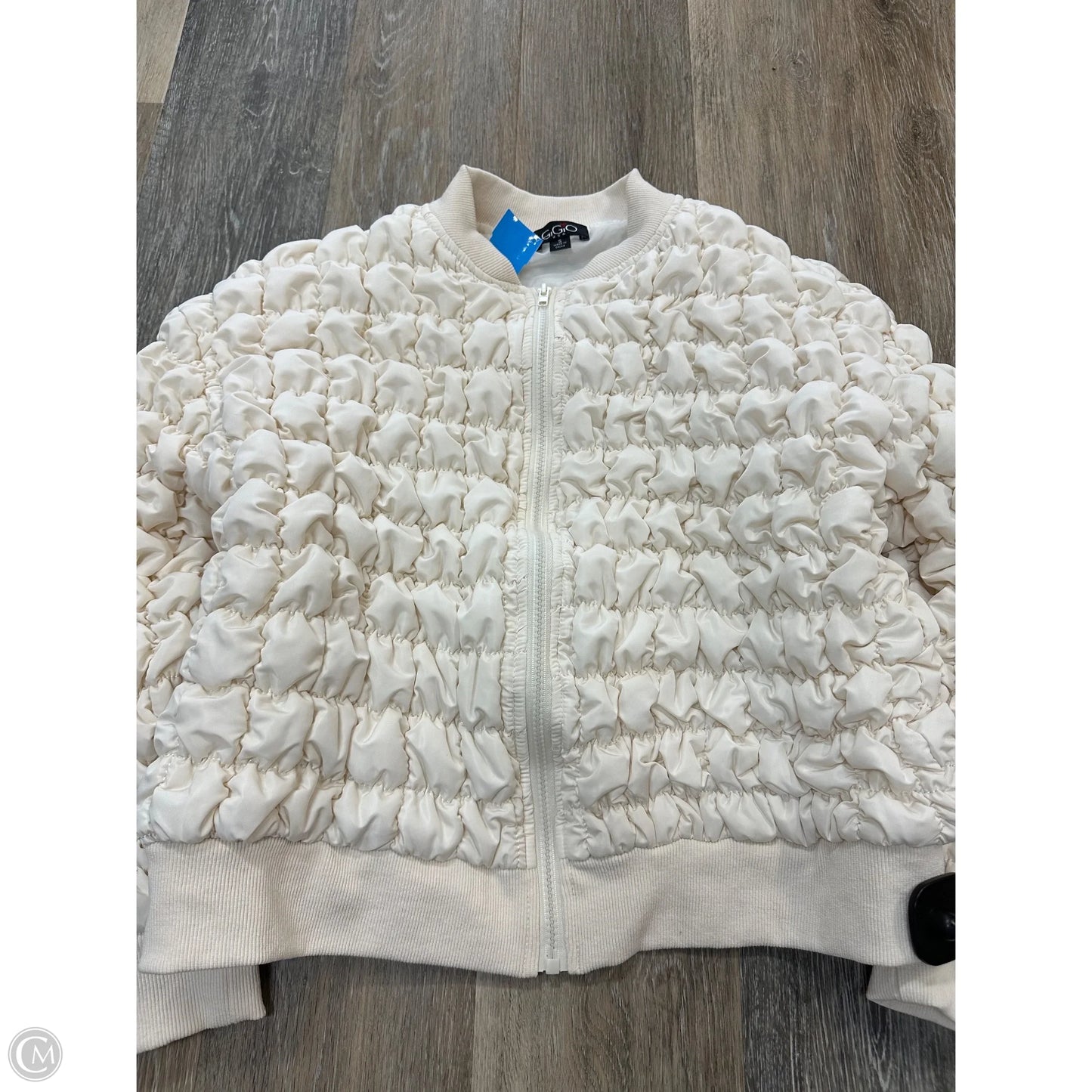 Jacket Puffer & Quilted By Gigio In Cream, Size: S
