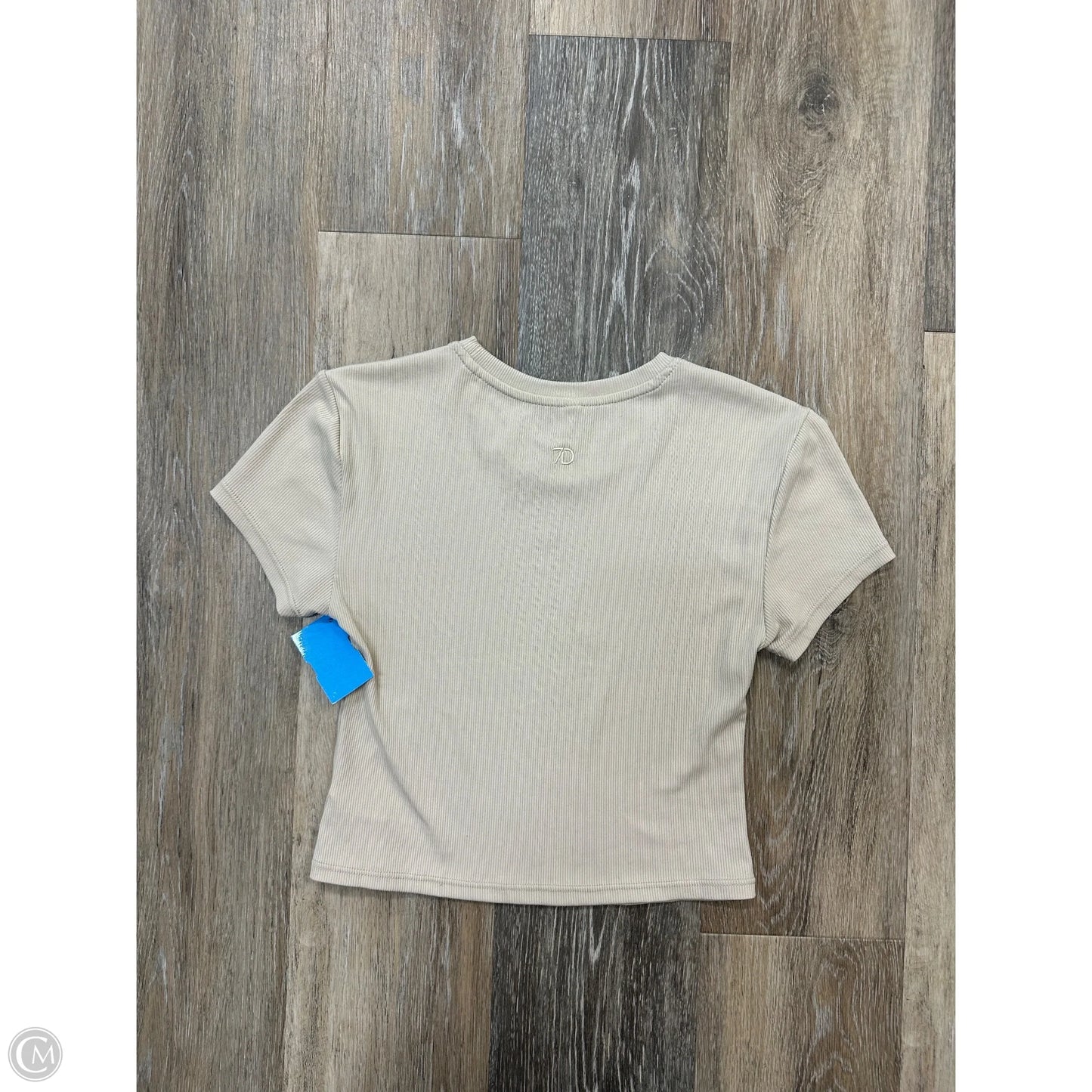 Athletic Top Short Sleeve By 7Diamonds In Tan, Size: Xs