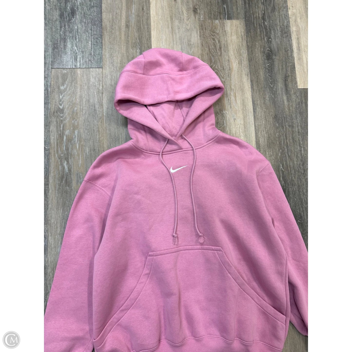 Sweatshirt Hoodie By Nike Apparel In Pink, Size: S