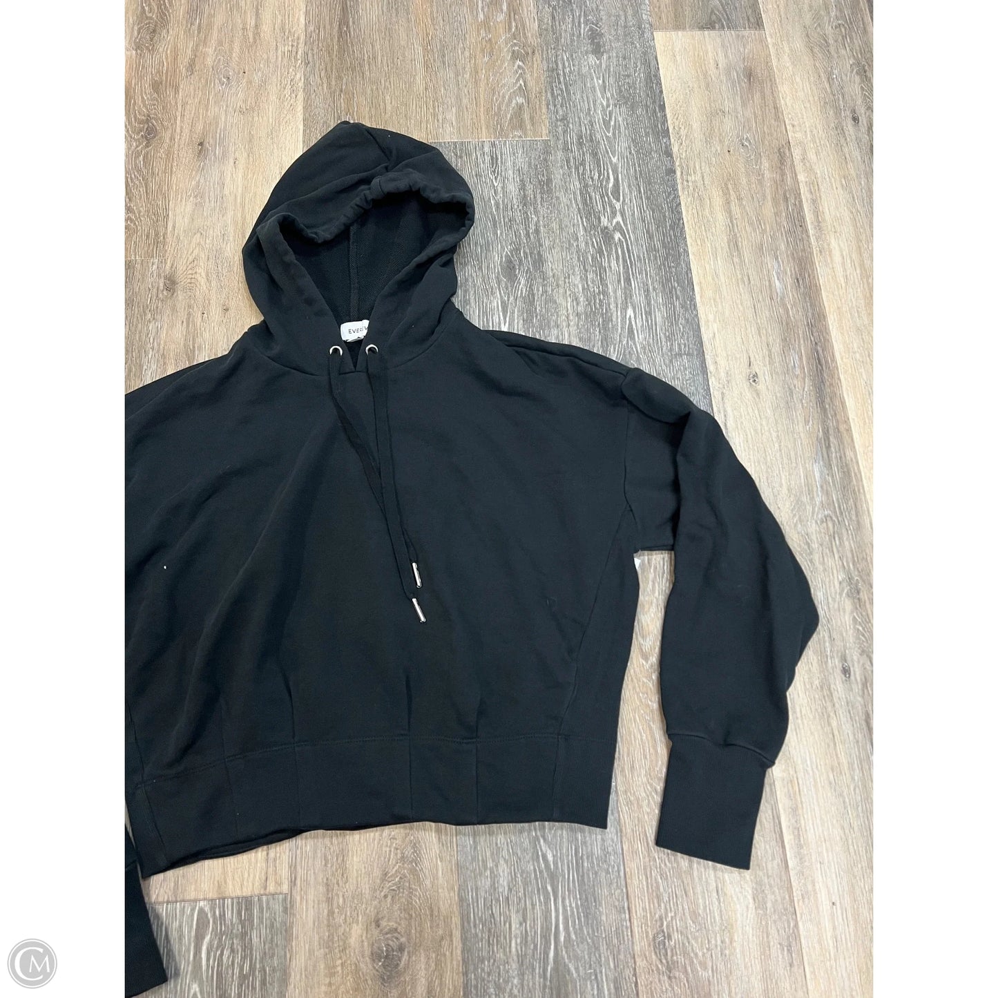 Sweatshirt Hoodie By Evereve In Black, Size: M