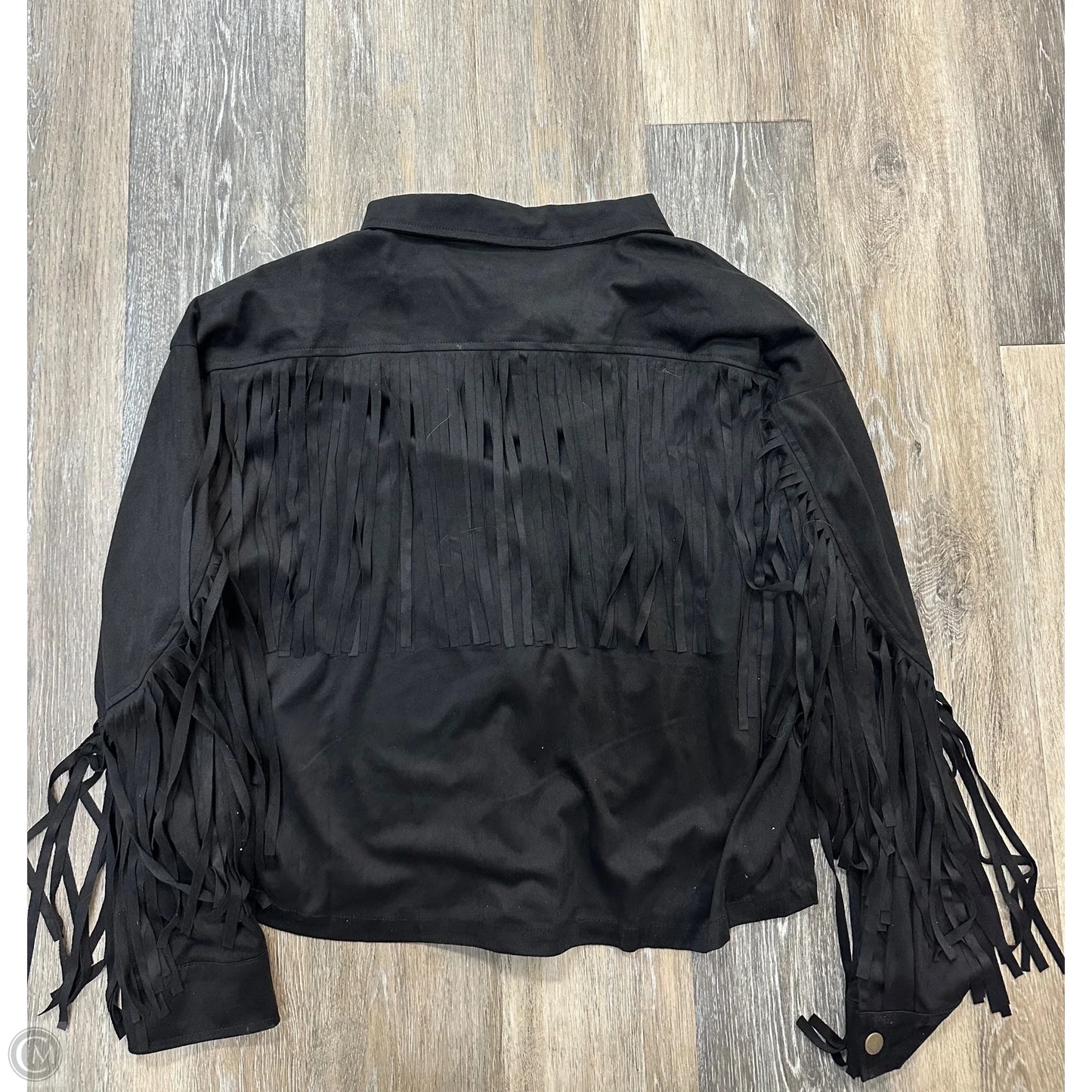 Jacket Shirt By Bibi In Black, Size: L