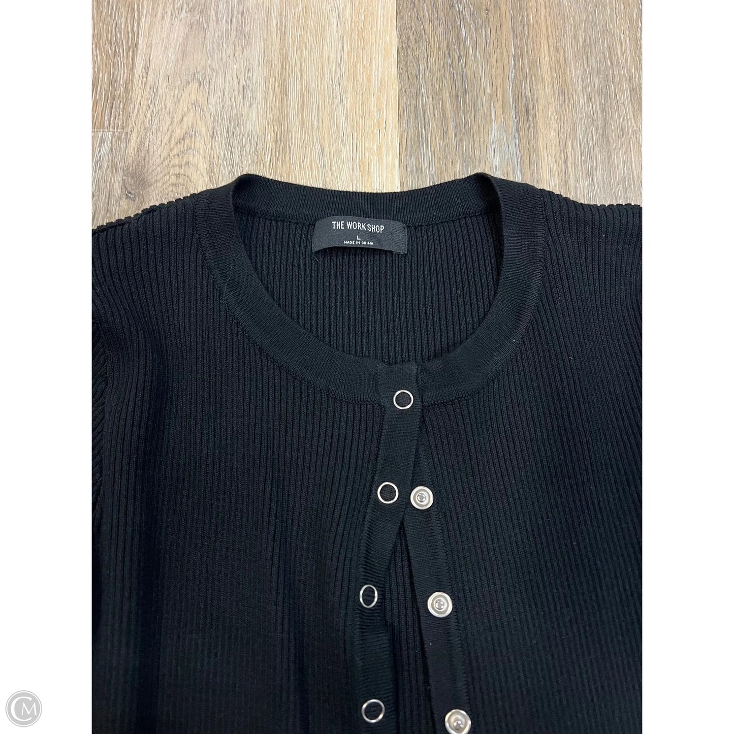 Top Long Sleeve By The Workshop In Black, Size: L