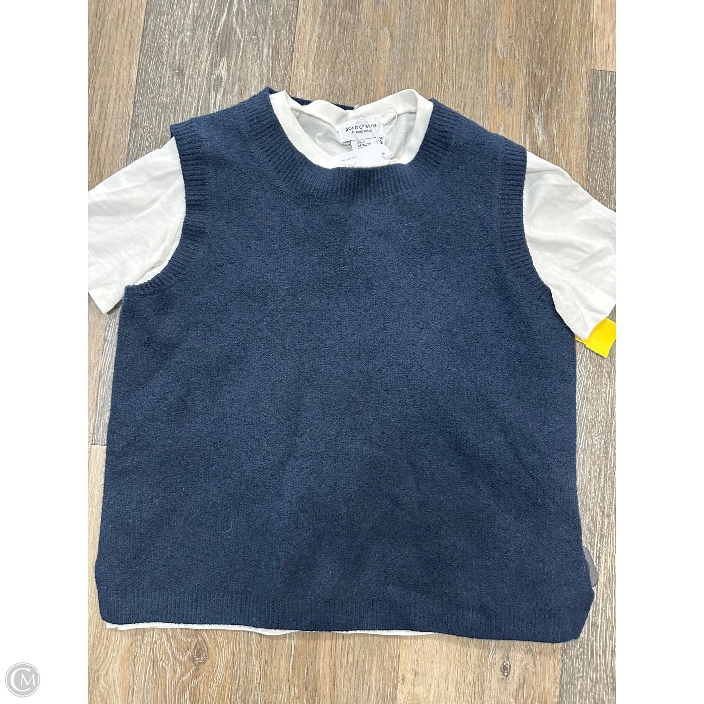 Top Short Sleeve By Song of Style In Navy, Size: Xs