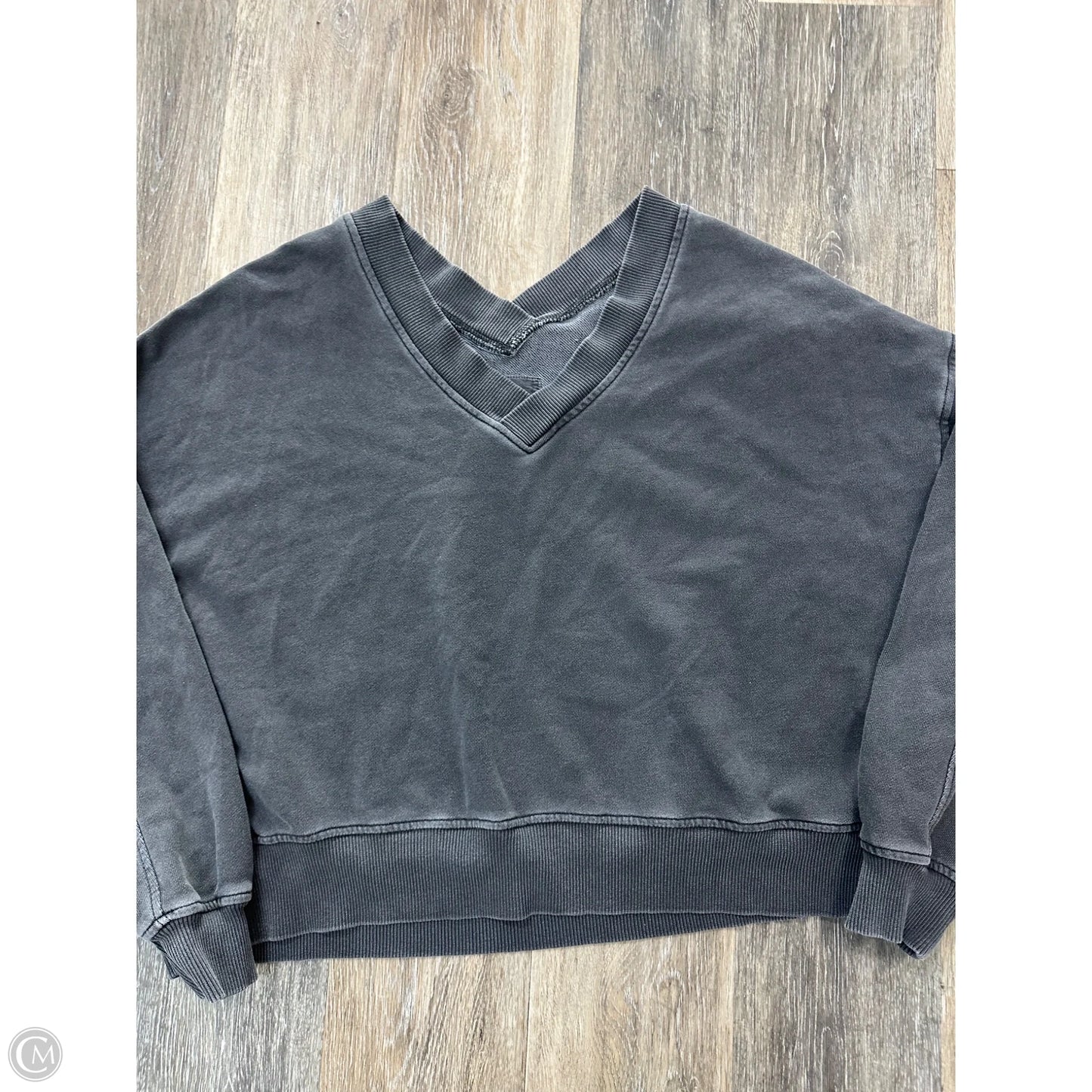 Sweatshirt Crewneck By Aerie In Grey, Size: M