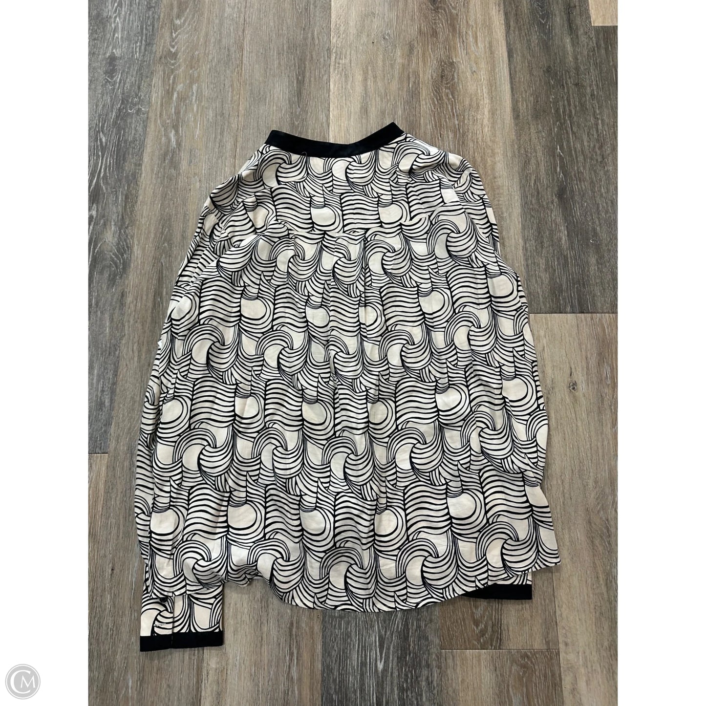 Blouse Long Sleeve By Reiss In Cream, Size: Xl