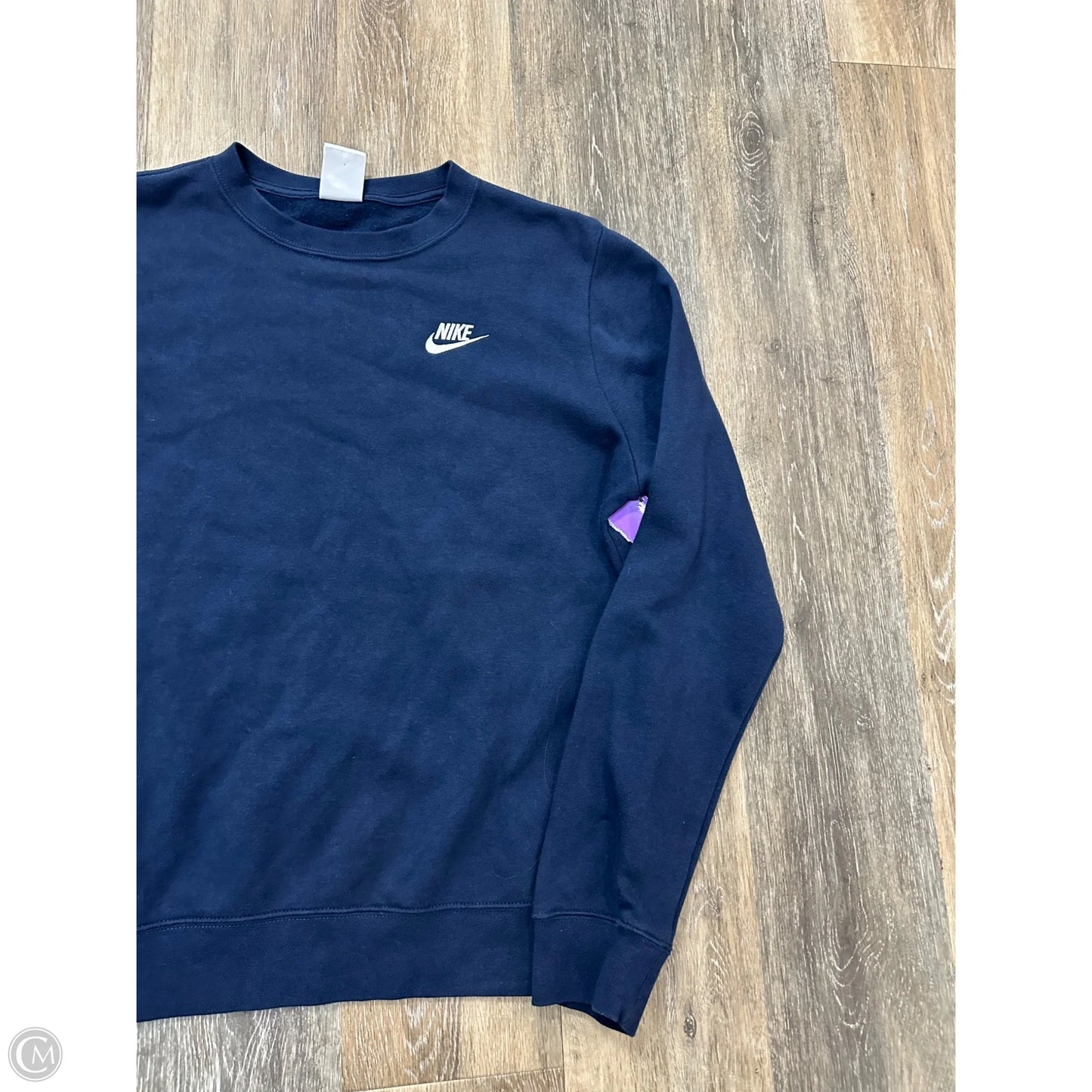 Sweatshirt Crewneck By Nike Apparel In Navy, Size: M