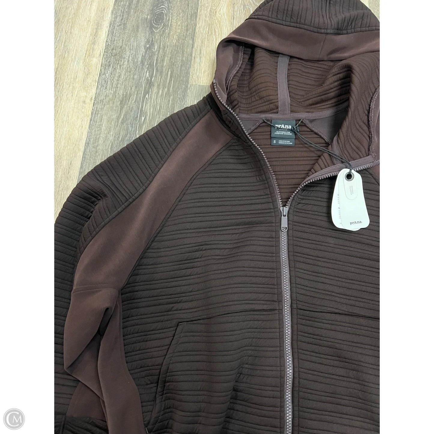 Athletic Sweatshirt Hoodie By Prana In Brown, Size: S