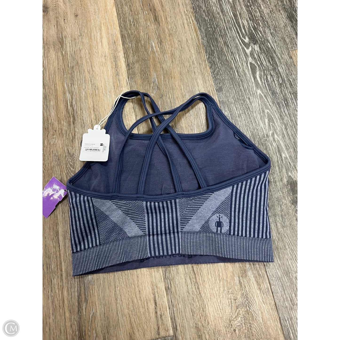 Athletic Bra By Smartwool In Blue, Size: M