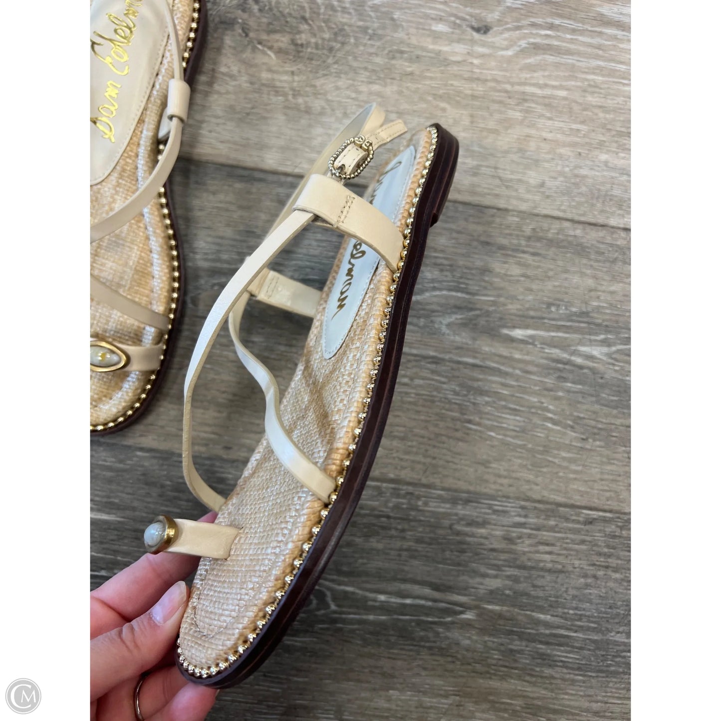 Sandals Flats By Sam Edelman In Cream, Size: 6.5