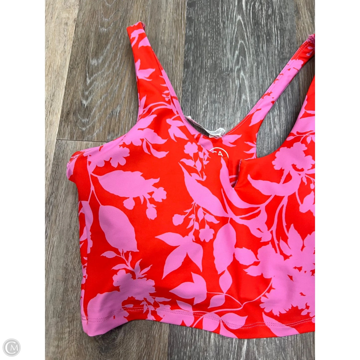 Athletic Bra By Sage In Orange & Pink, Size: M