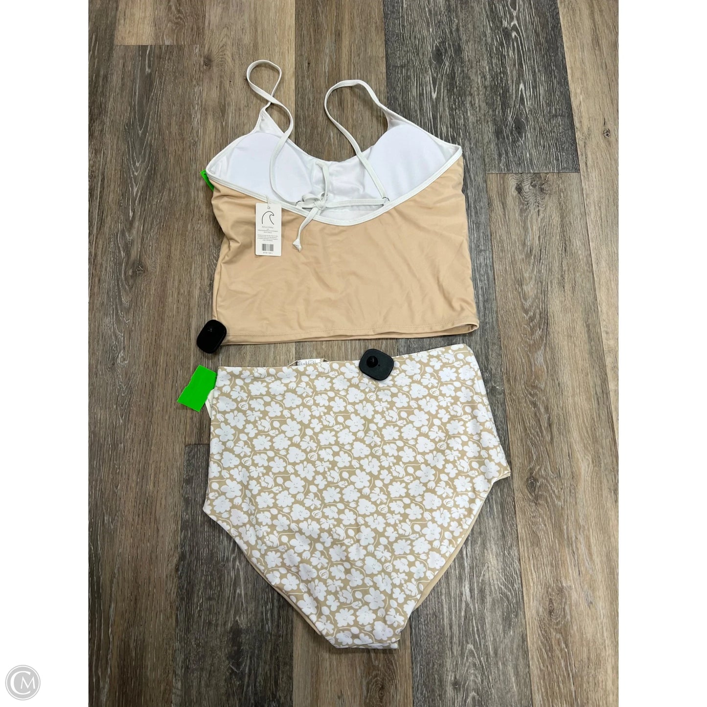 Swimsuit 2pc By Coral Reef In Tan, Size: L