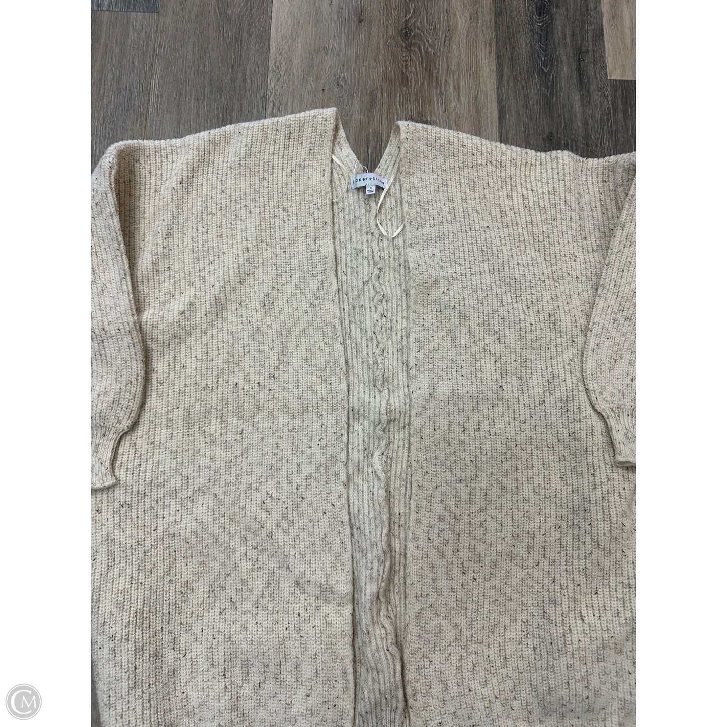 Sweater Cardigan By Paper Crane In Cream, Size: S