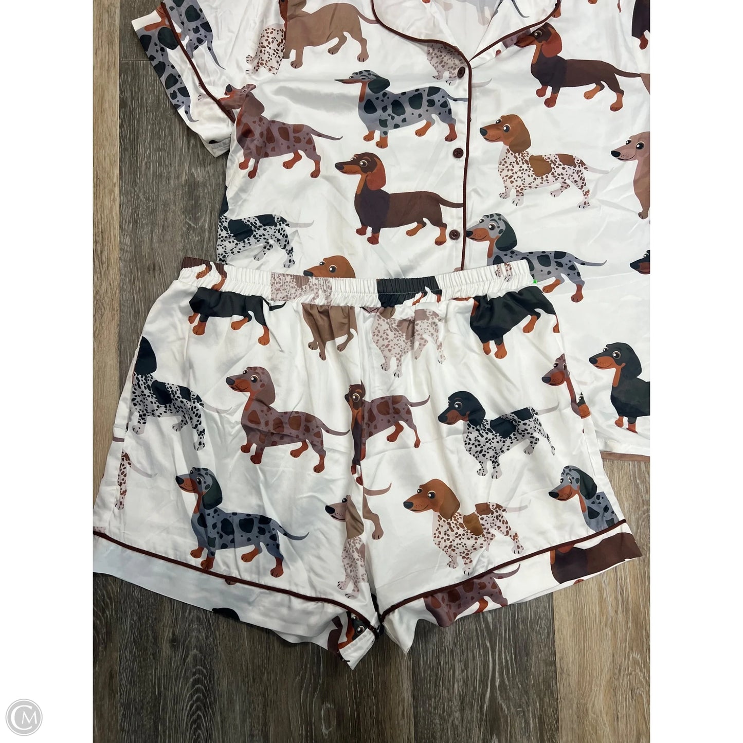Pajamas 2pc By SheShow In Brown, Size: M
