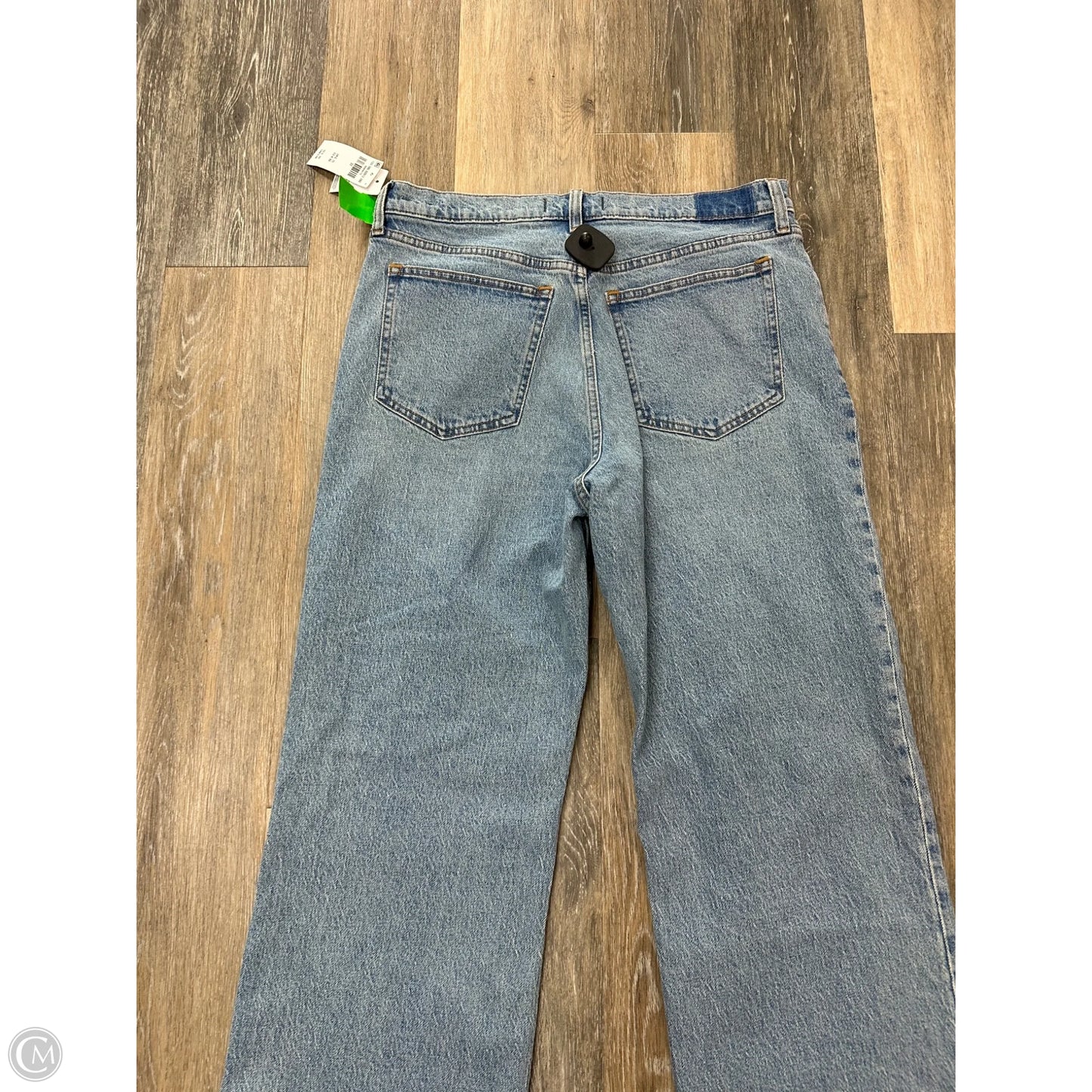 Jeans Straight By Abercrombie And Fitch In Blue Denim, Size: 14