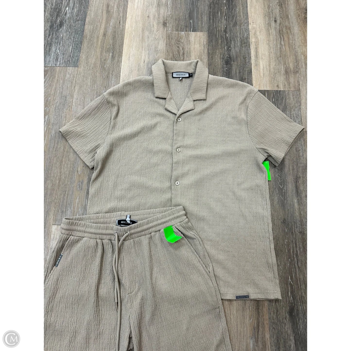 Shorts Set By Mauvais In Taupe, Size: M