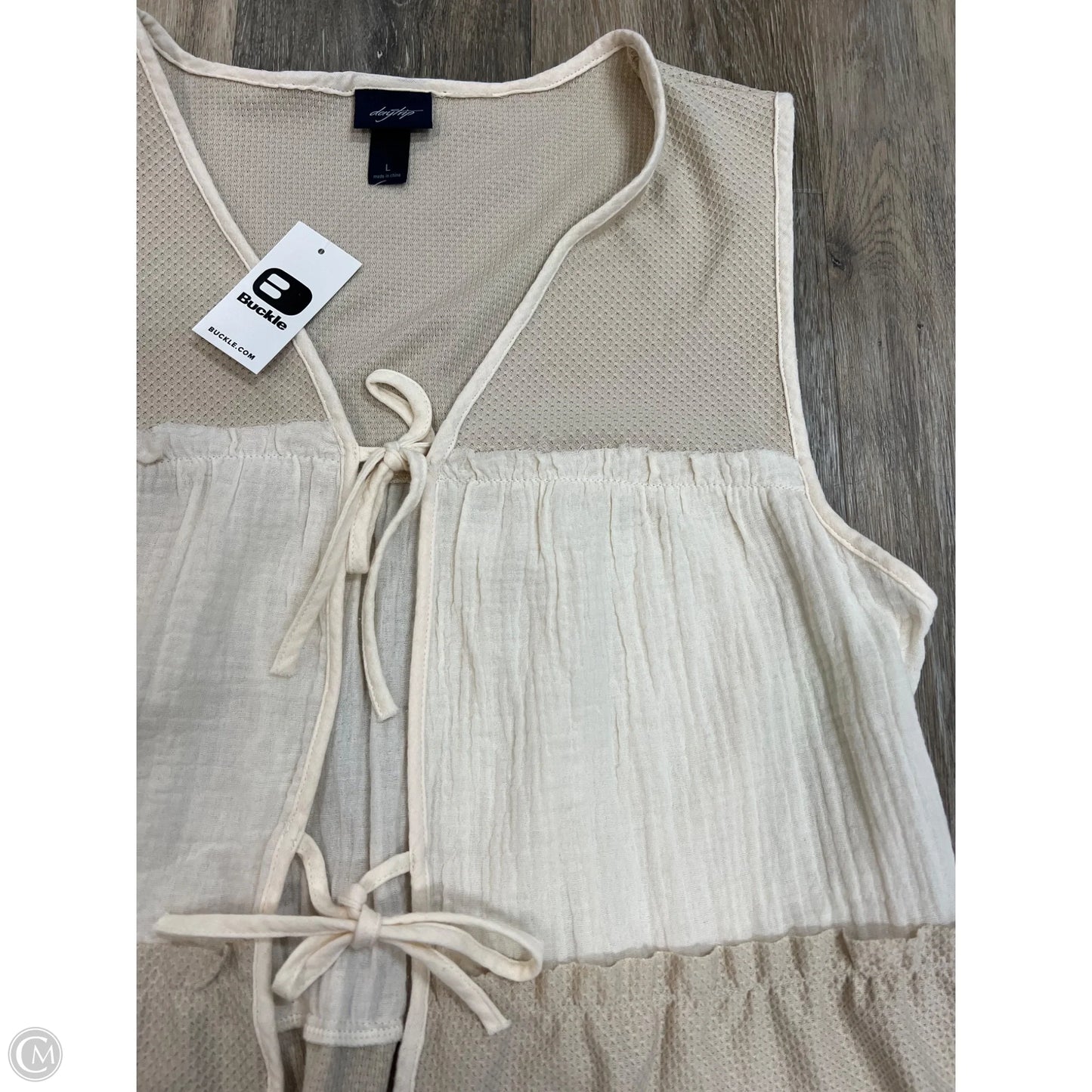 Tank Top By Daytrip In Cream, Size: L