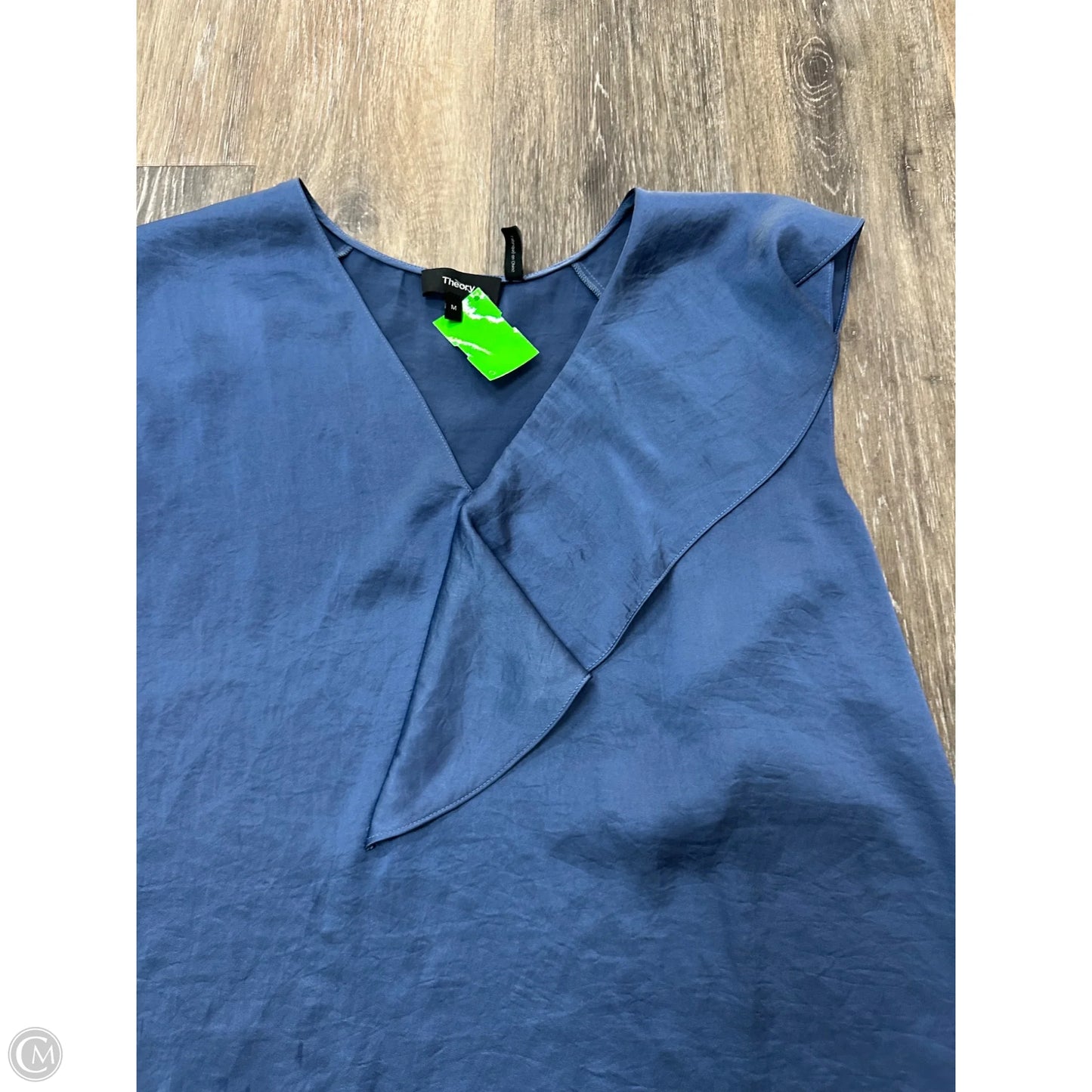 Top Sleeveless By Theory In Blue, Size: M