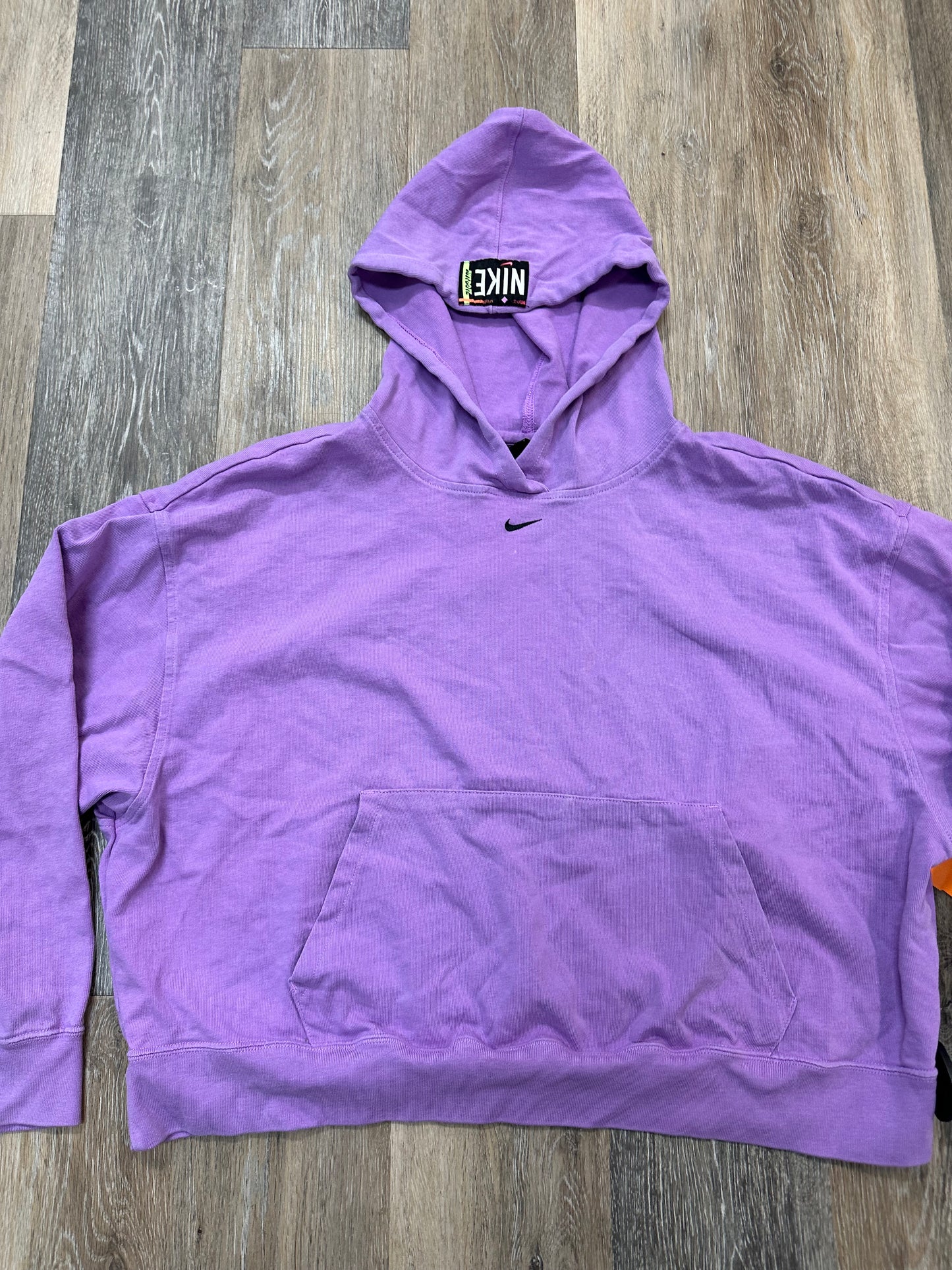 Athletic Sweatshirt Hoodie By Nike Apparel In Purple, Size: L