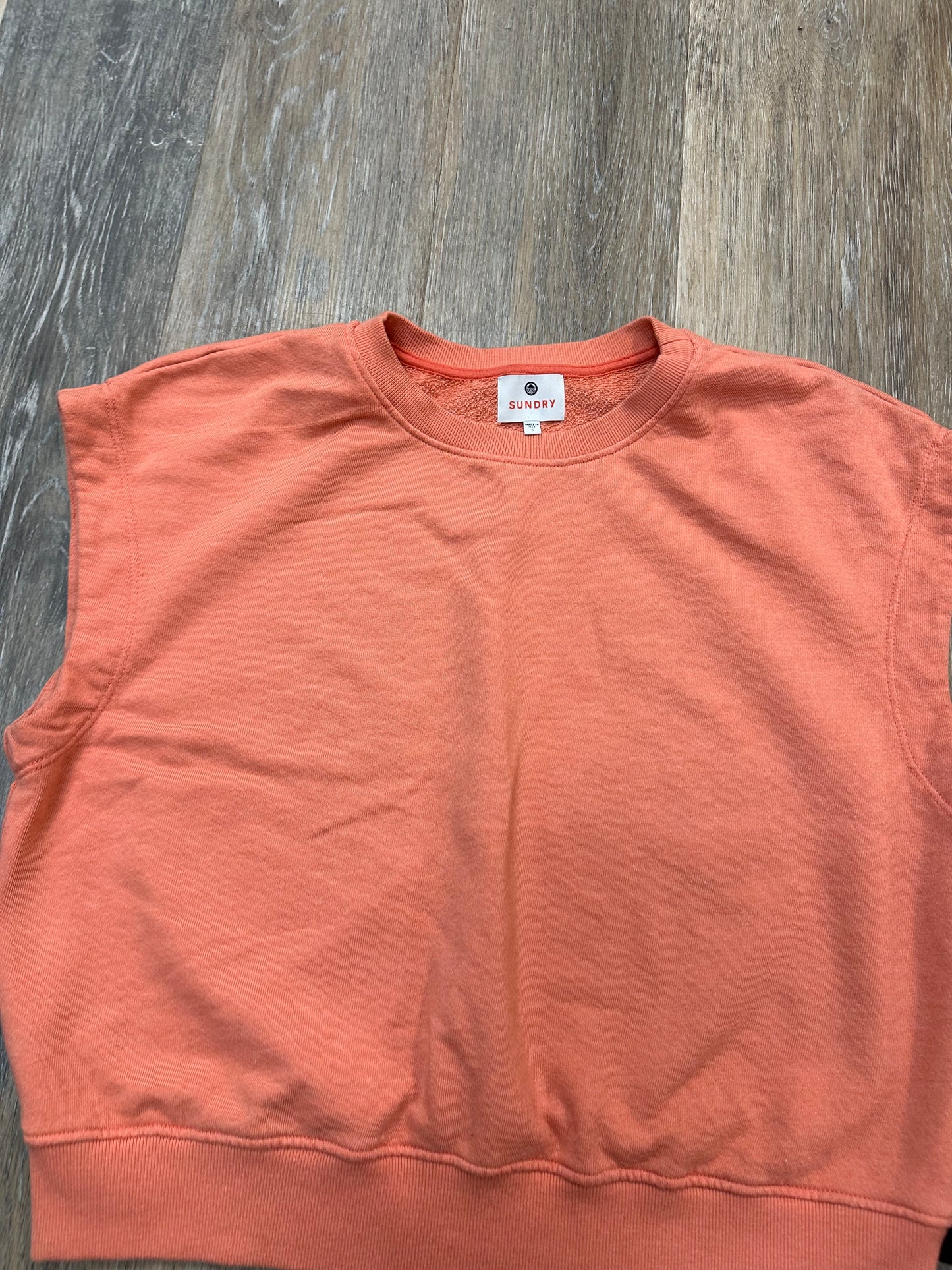 Top Short Sleeve By Sundry In Orange, Size: S