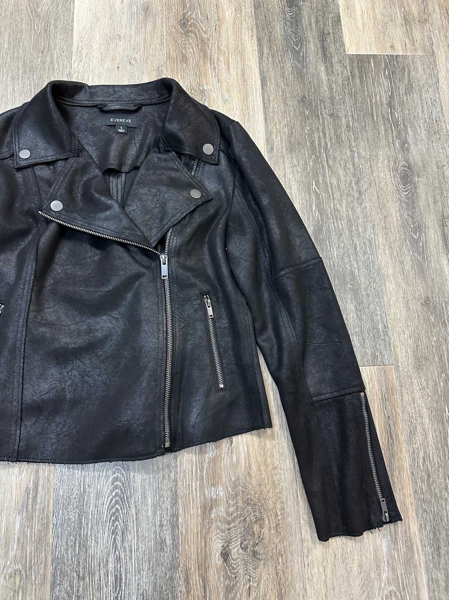 Jacket Moto By Evereve In Black, Size: S