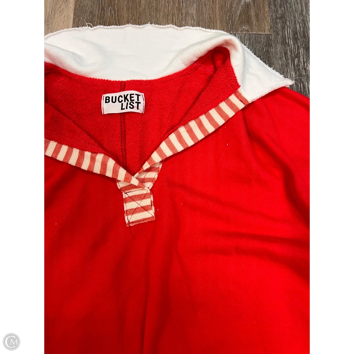 Top Long Sleeve By Bucket List In Red, Size: L