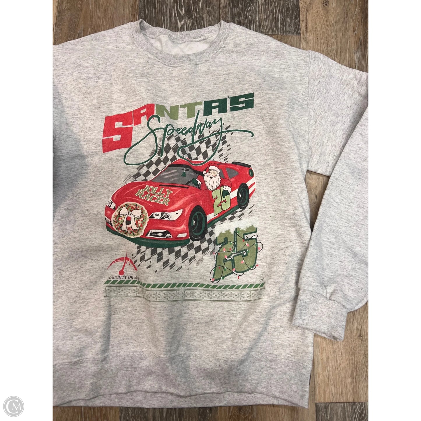 Sweatshirt Crewneck By Clothes Mentor In Grey, Size: S