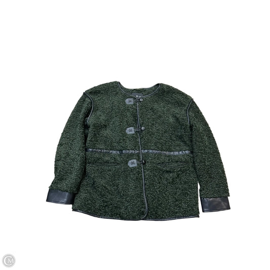 Jacket Faux Fur & Sherpa By 7 For All Mankind In Green, Size: L