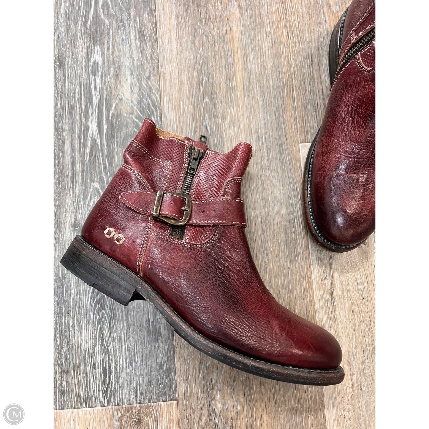 Boots Ankle Flats By Bed Stu In Red, Size: 9.5