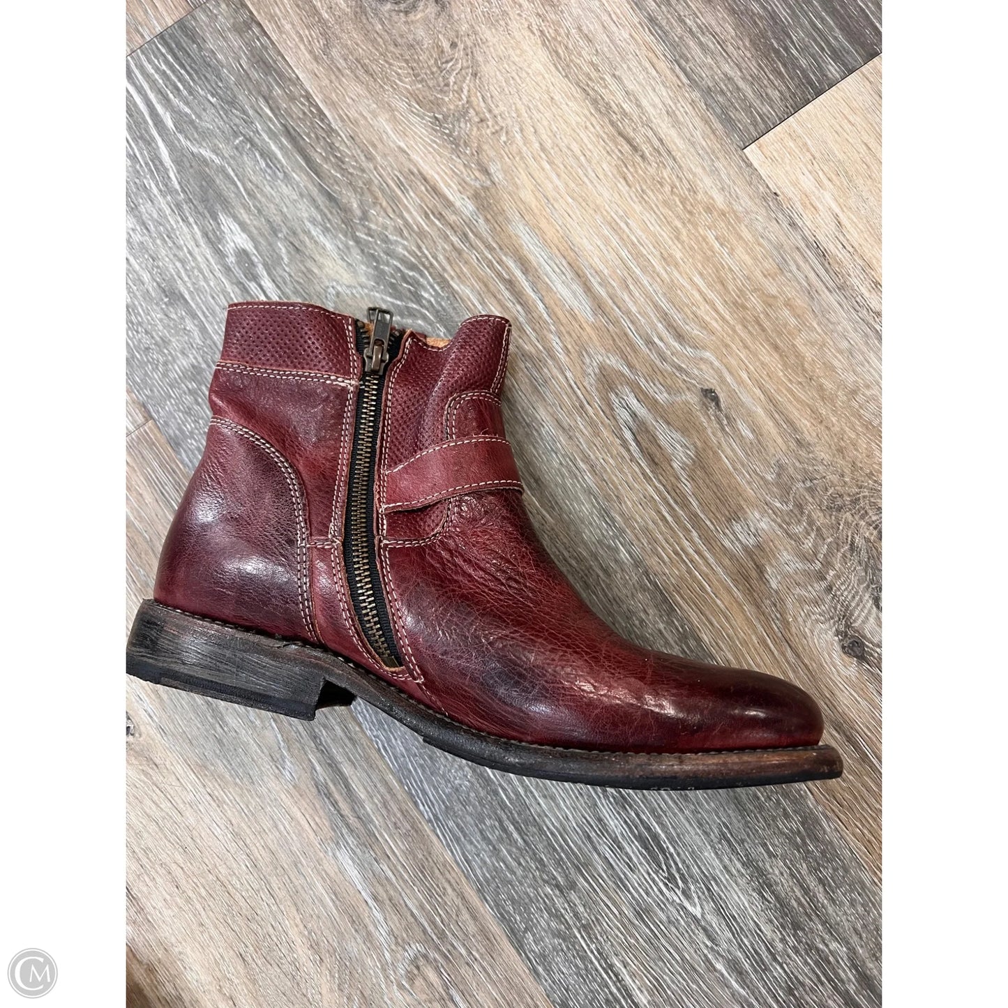 Boots Ankle Flats By Bed Stu In Red, Size: 9.5