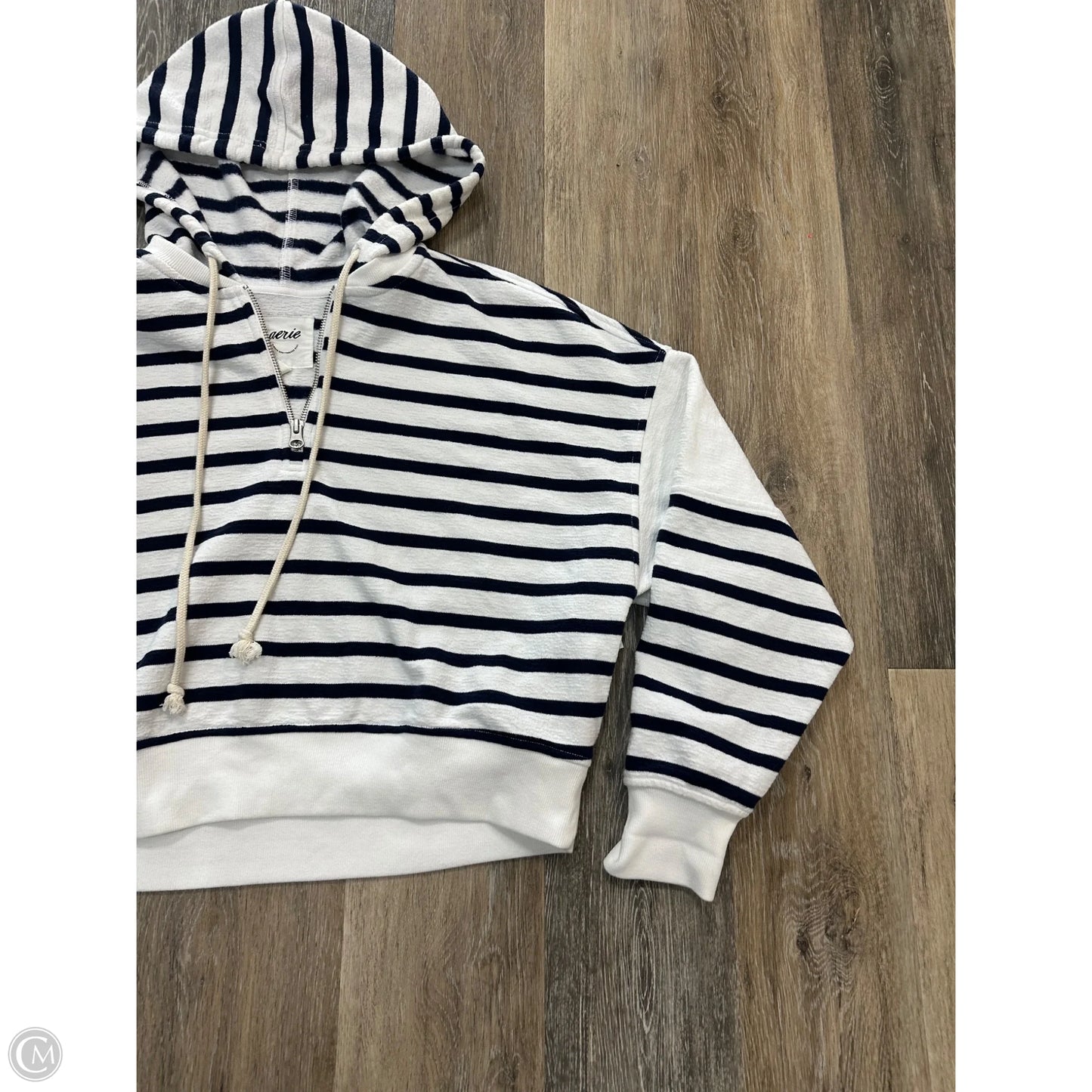Top Long Sleeve By Aerie In Striped Pattern, Size: S