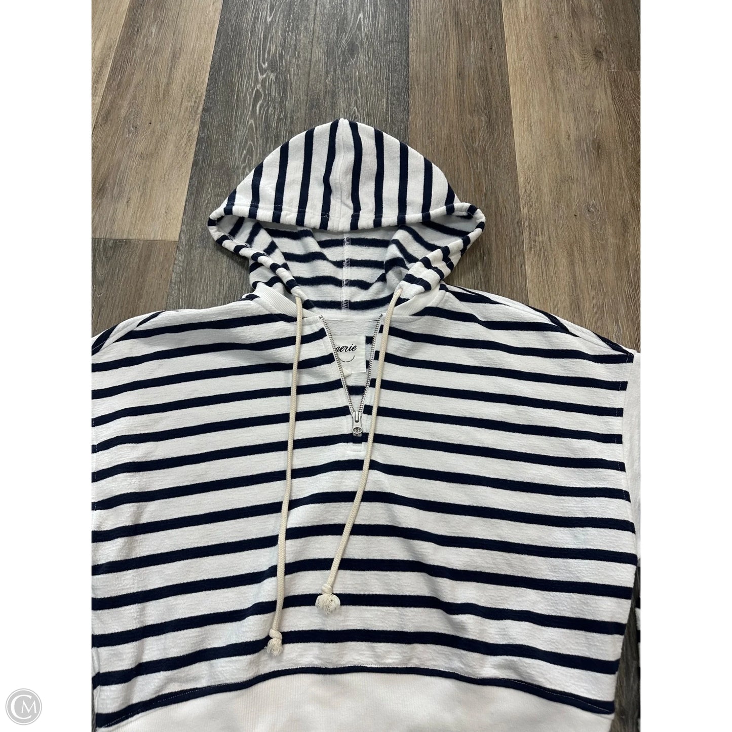 Top Long Sleeve By Aerie In Striped Pattern, Size: S