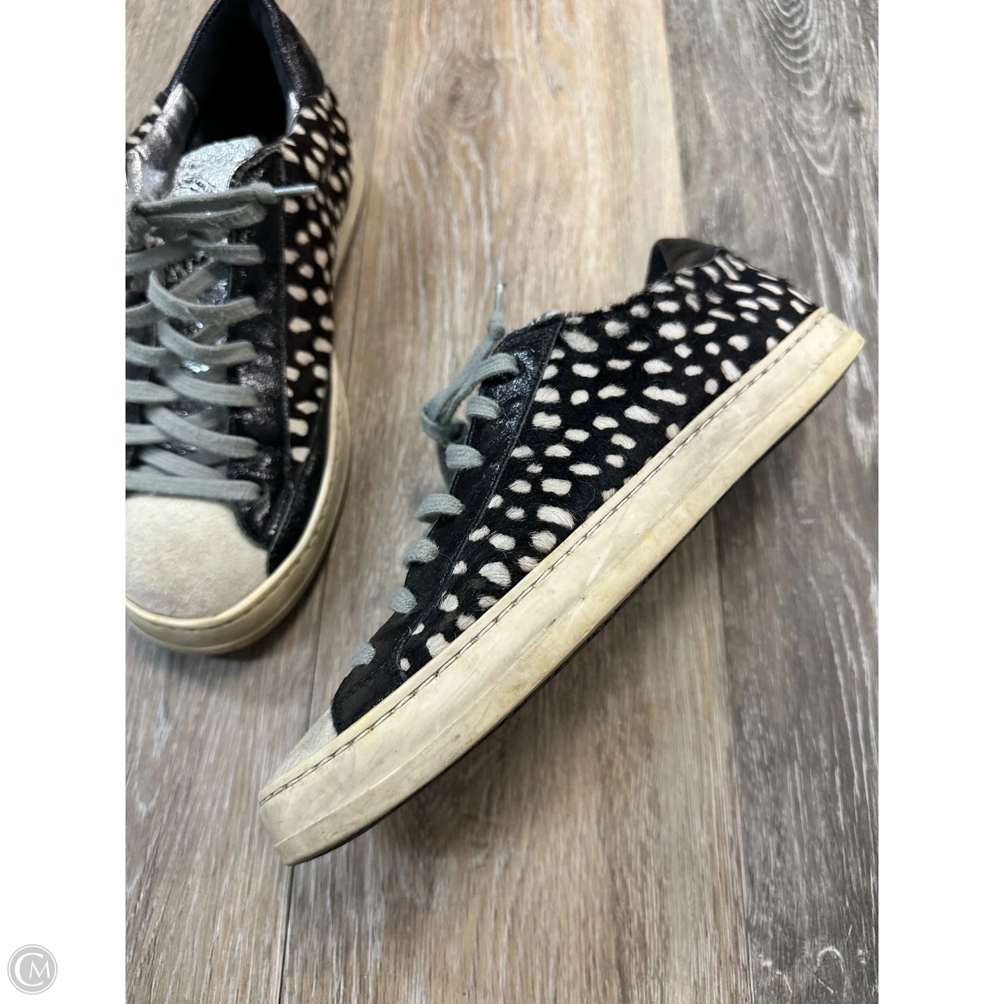 Shoes Sneakers By P448 In Black & White, Size: 7