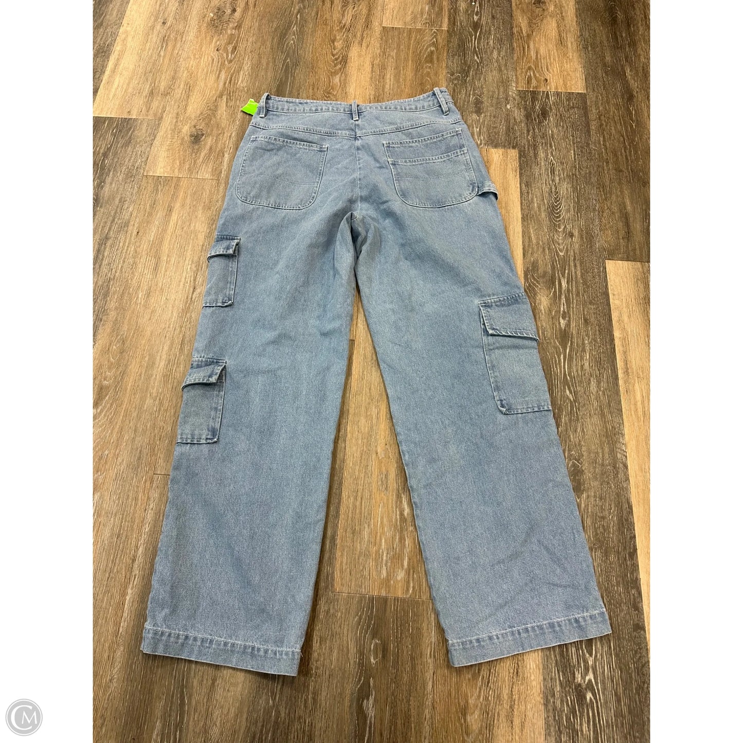 Jeans Wide Leg By Staud In Blue Denim, Size: 10