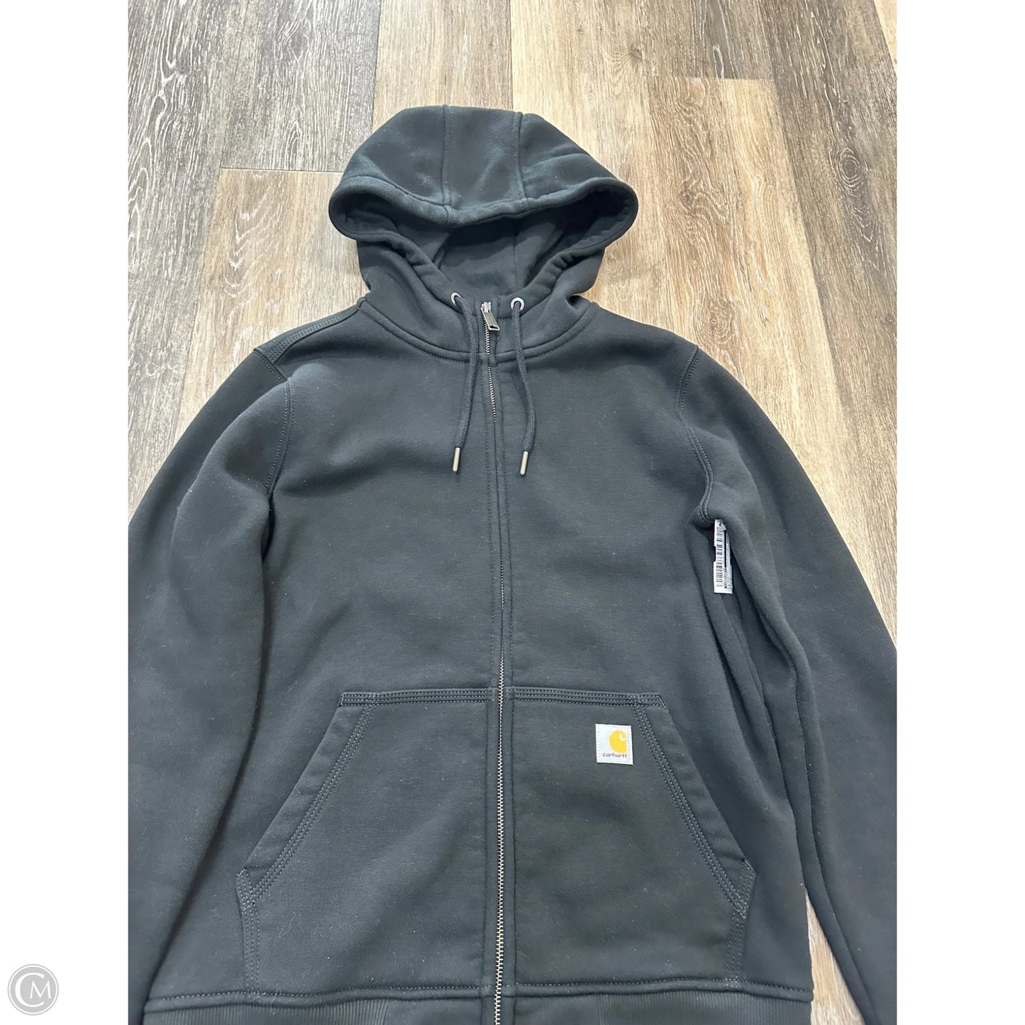 Athletic Sweatshirt Hoodie By Carhartt In Black, Size: S