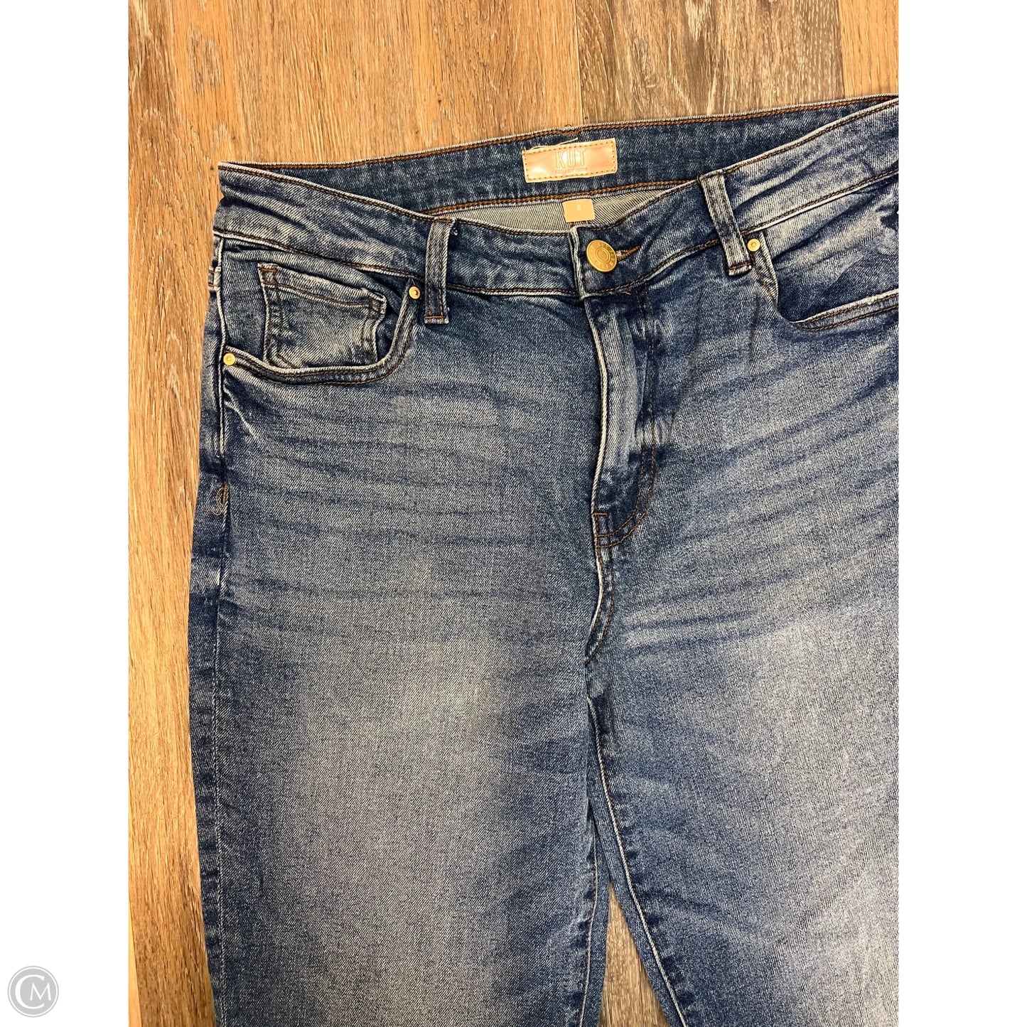 Jeans Flare By Kut In Blue Denim, Size: 8