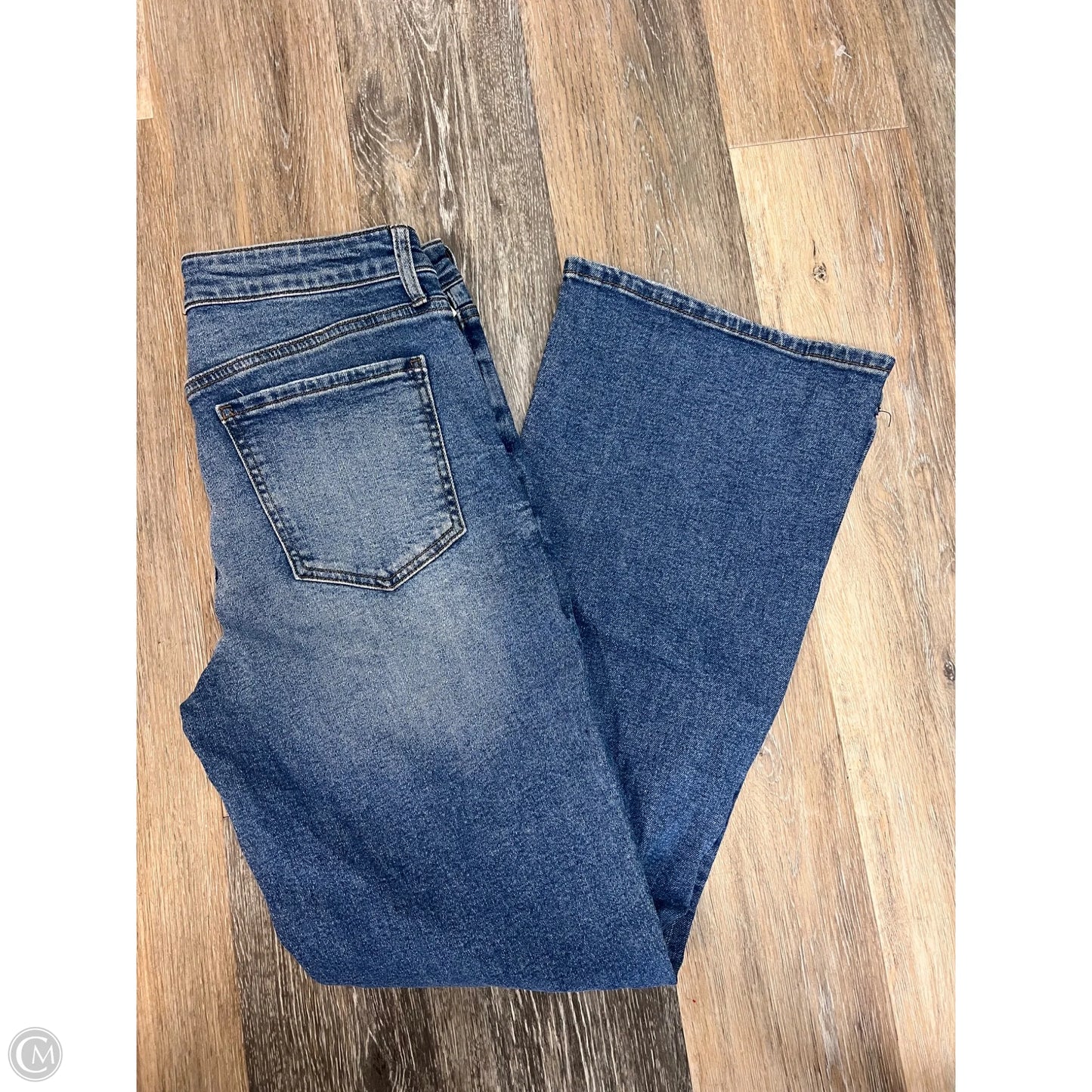 Jeans Flare By Kut In Blue Denim, Size: 8