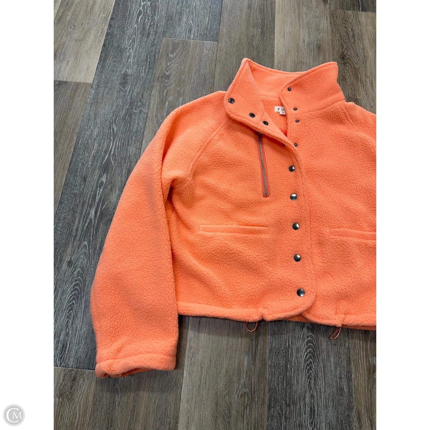 Jacket Faux Fur & Sherpa By Pol In Coral, Size: S